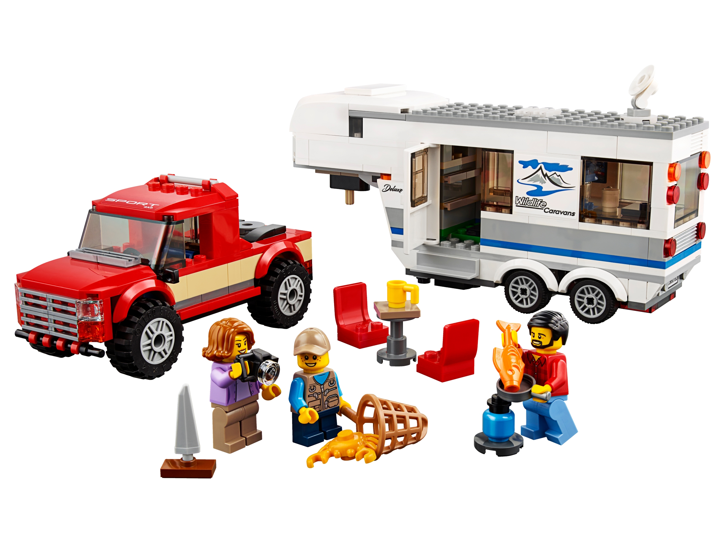 LEGO set 60182-1 Pickup & Caravan - Image 1