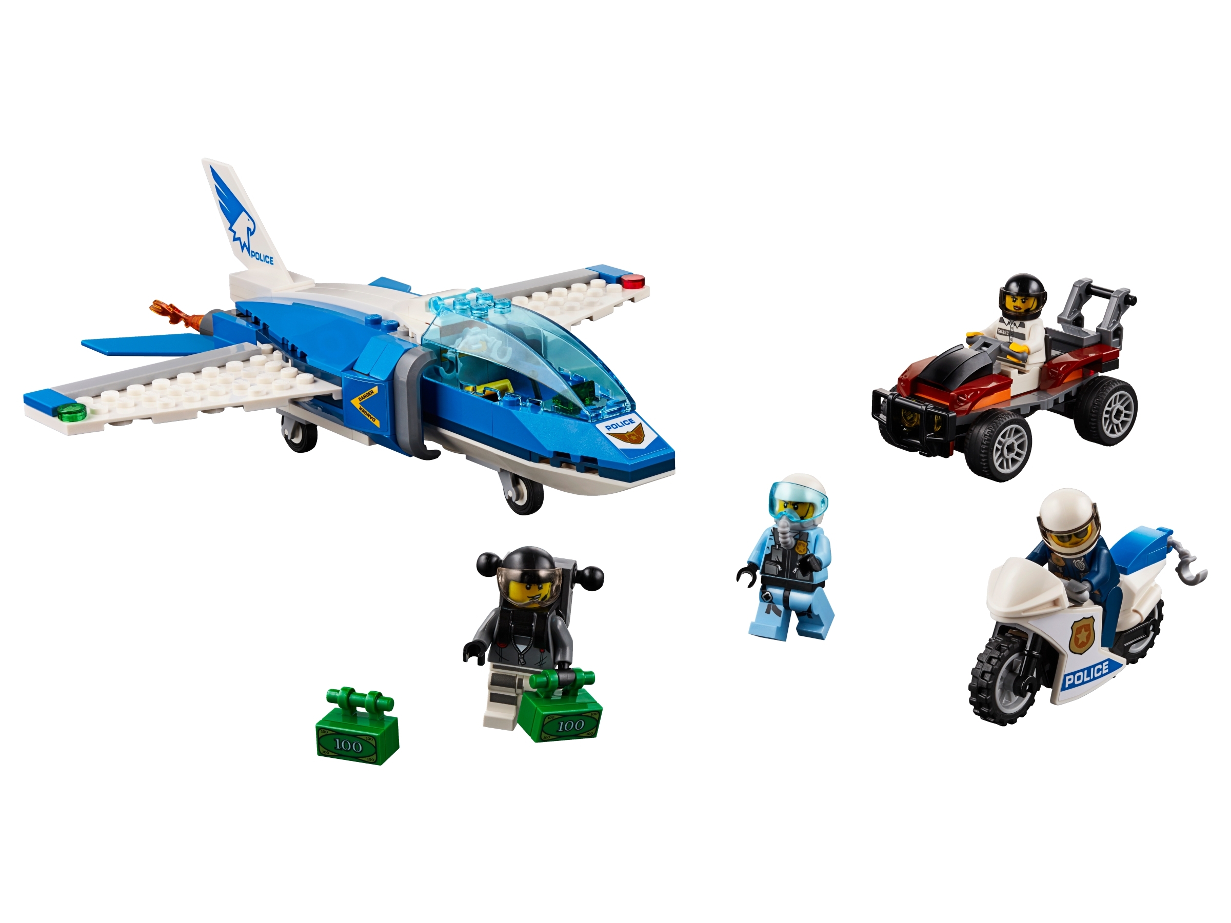LEGO set 60208-1 Sky Police Parachute Arrest - Image 1