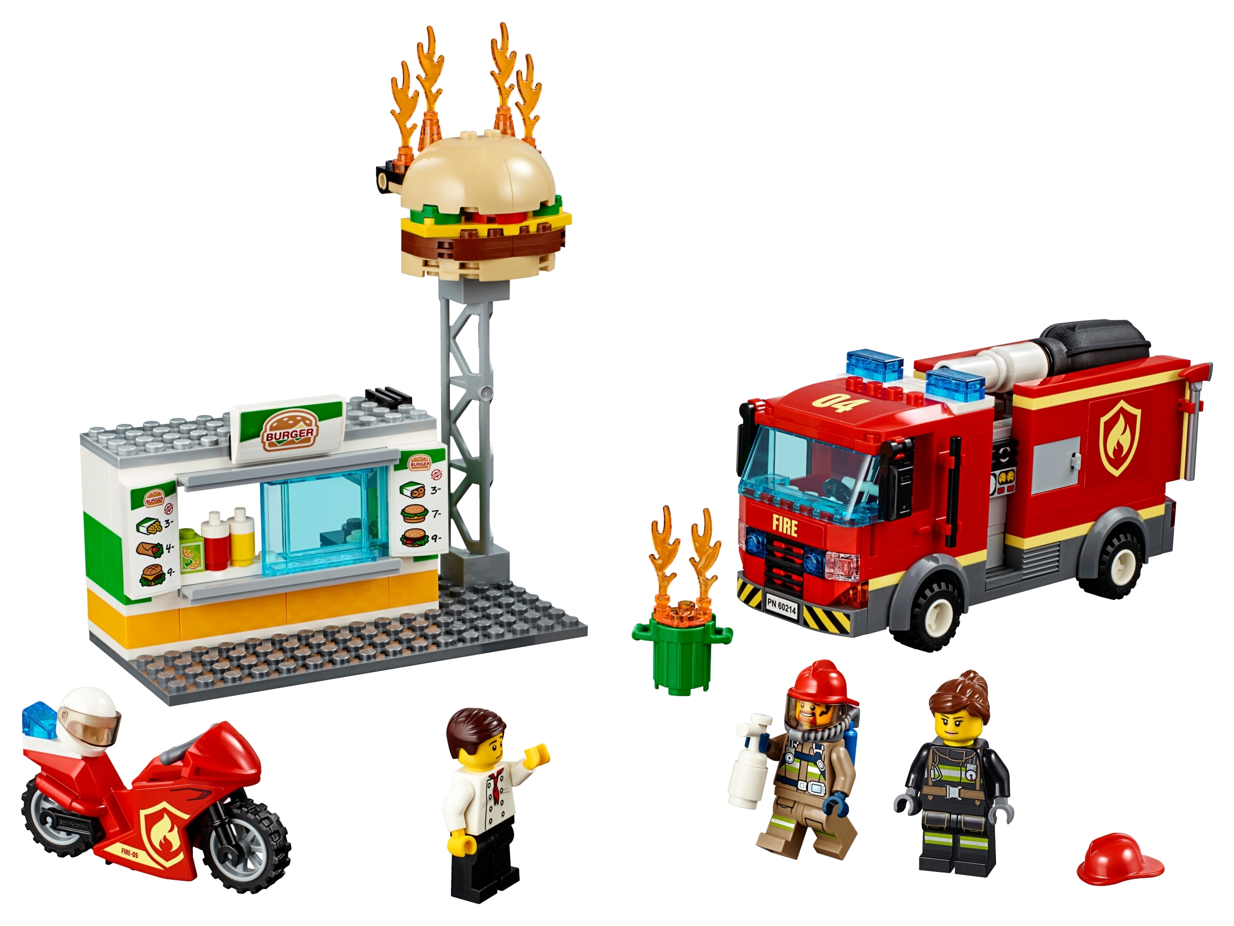 LEGO set 60214-1 Burger Bar Fire Rescue - Image 1
