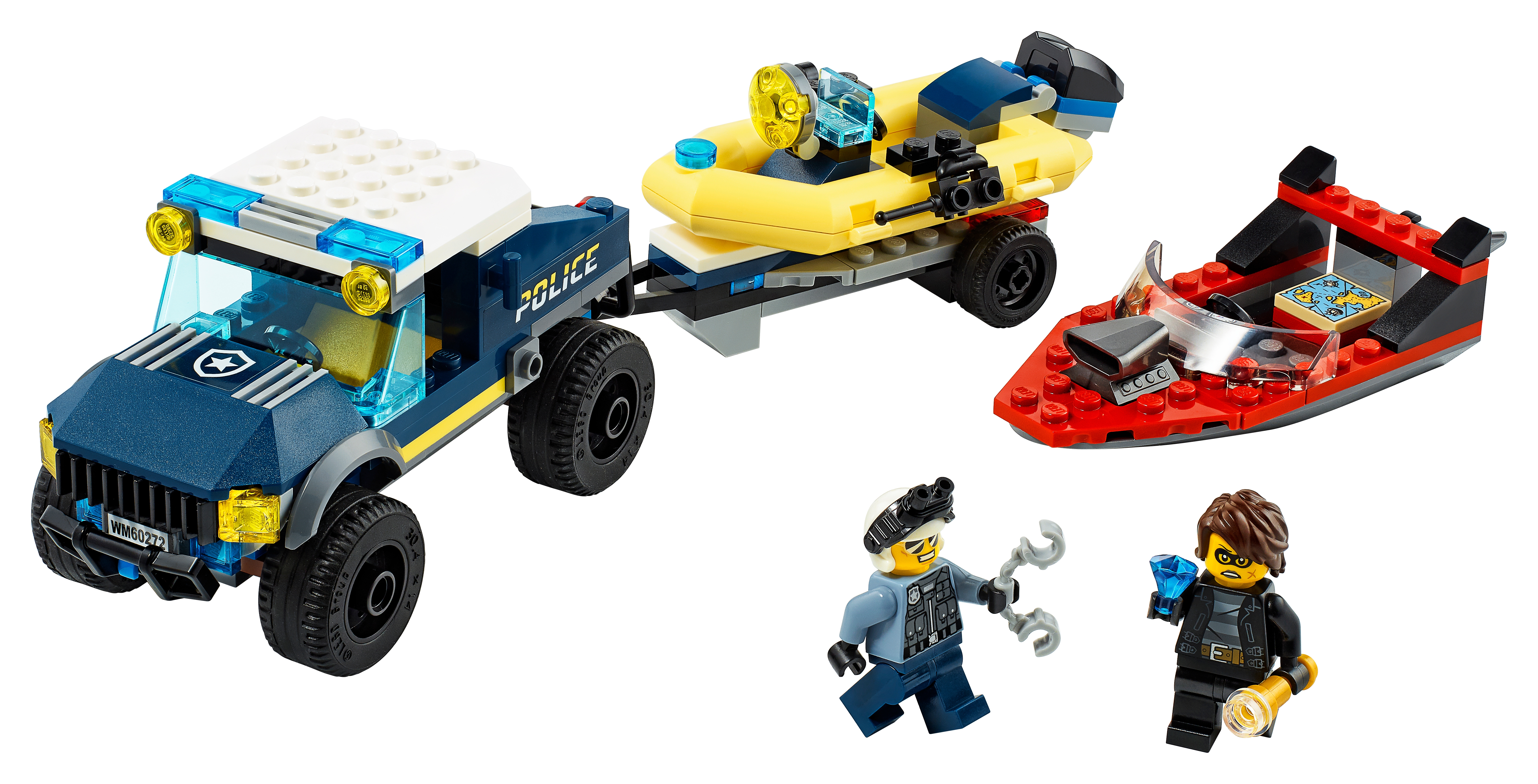 LEGO set 60272-1 Elite Police Boat Transport - Image 1