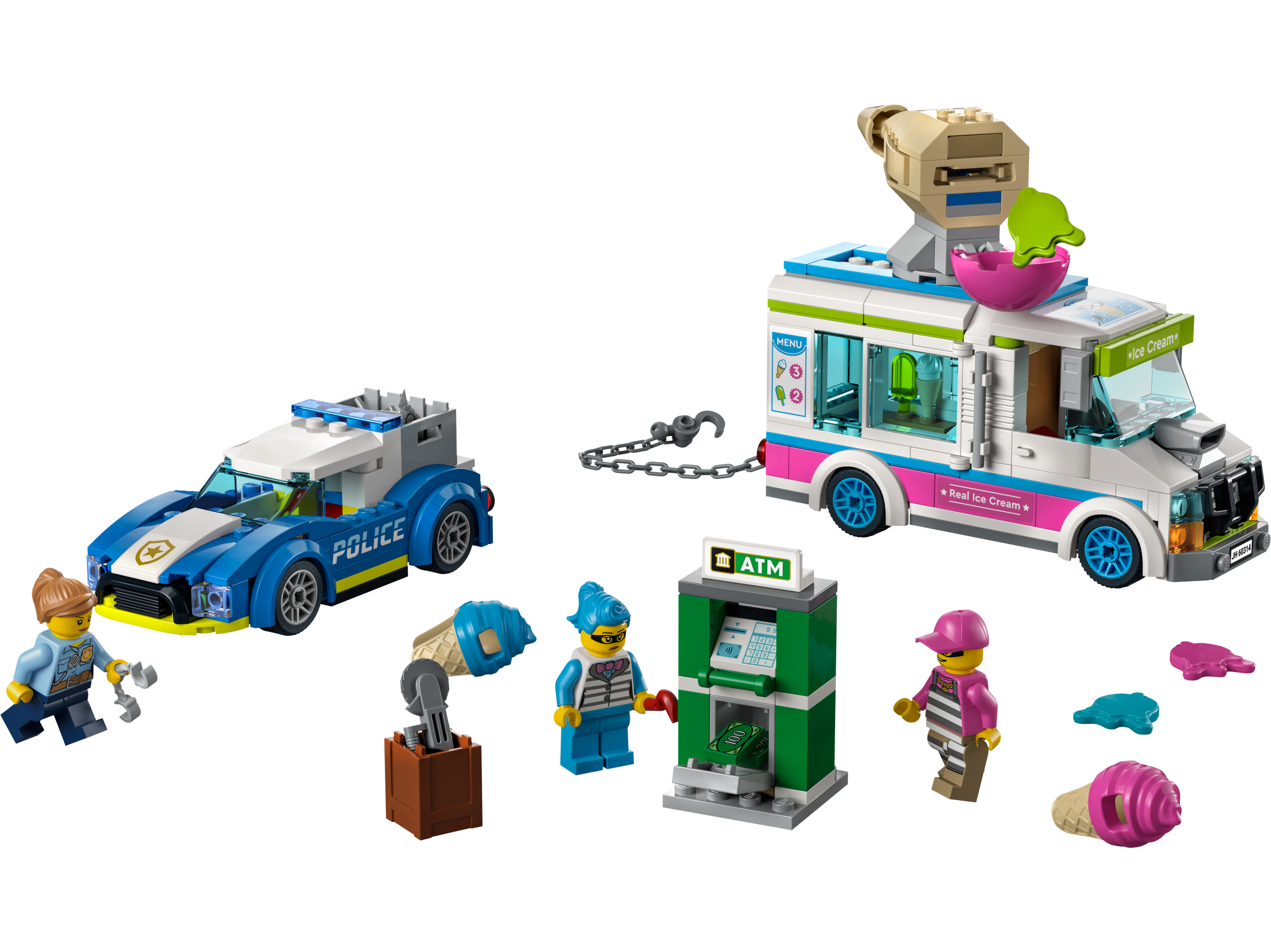 LEGO set 60314-1 Ice Cream Truck Police Chase - Image 1