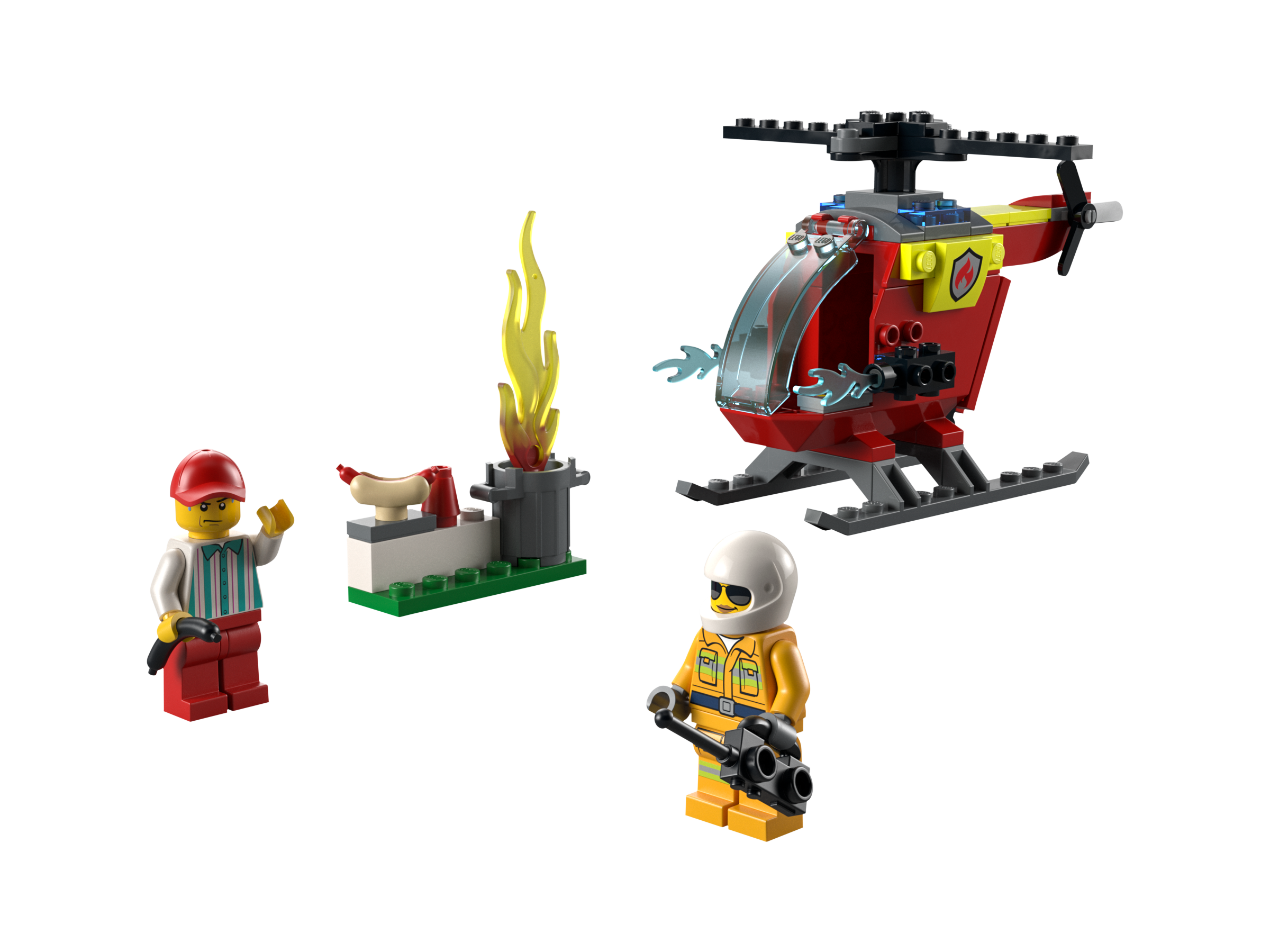 LEGO set 60318-1 Fire Helicopter - Image 1