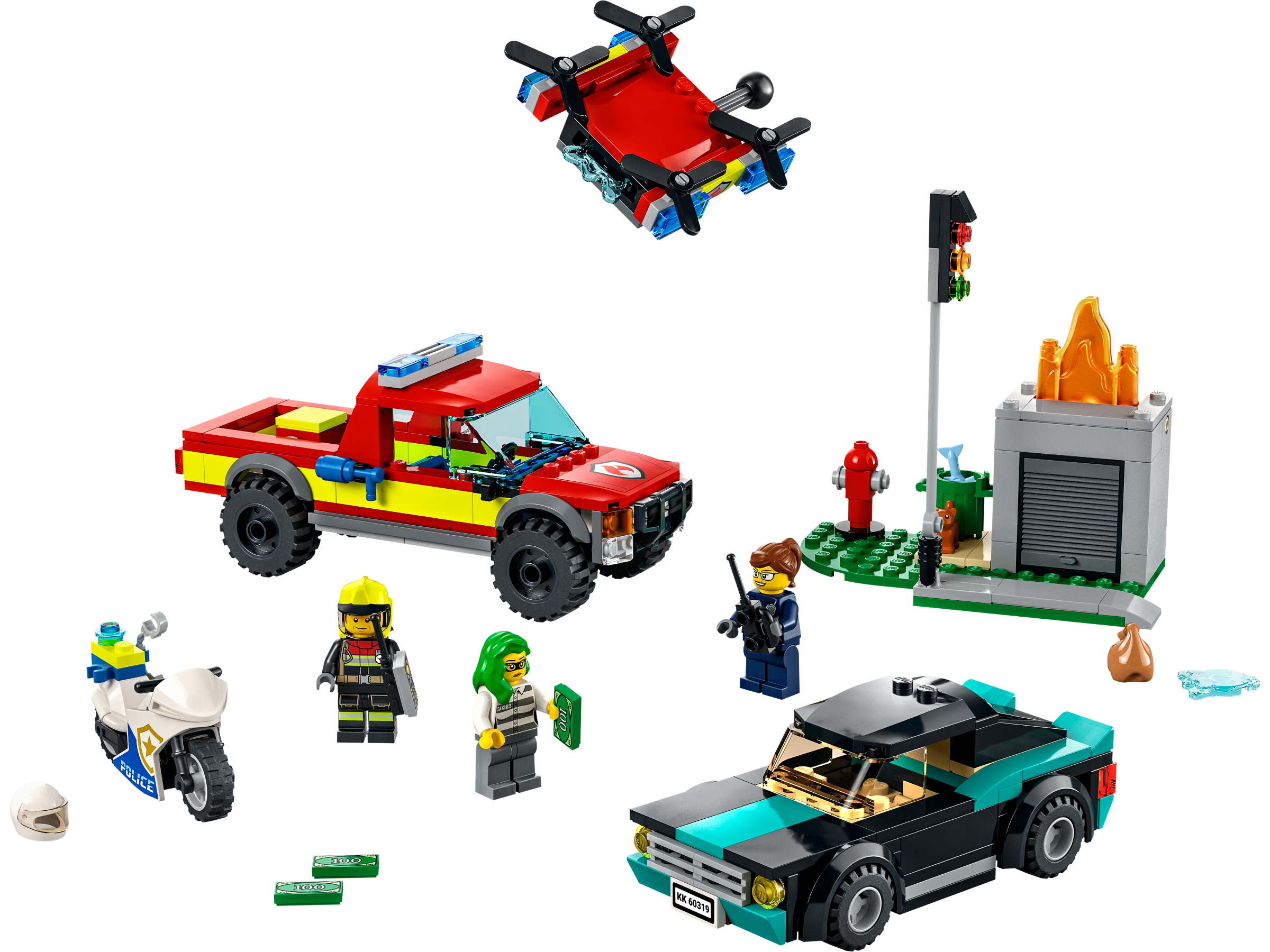 LEGO set 60319-1 Fire Rescue & Police Chase - Image 1
