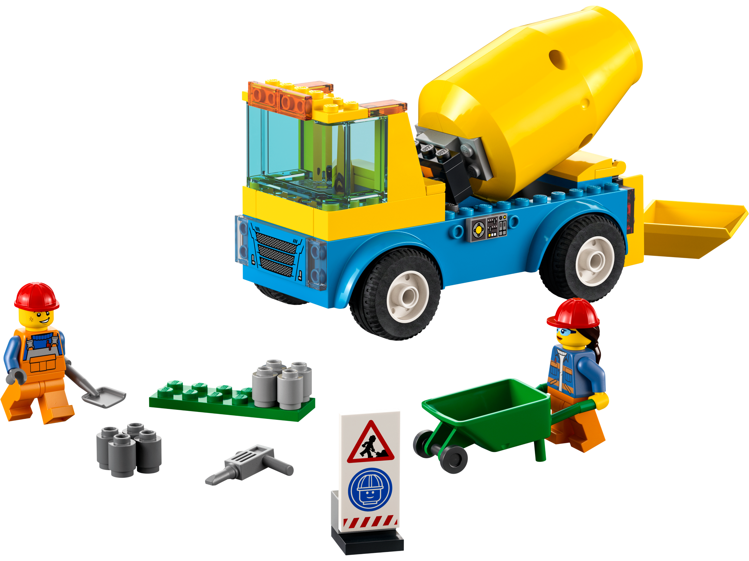 LEGO set 60325-1 Cement Mixer Truck - Image 1
