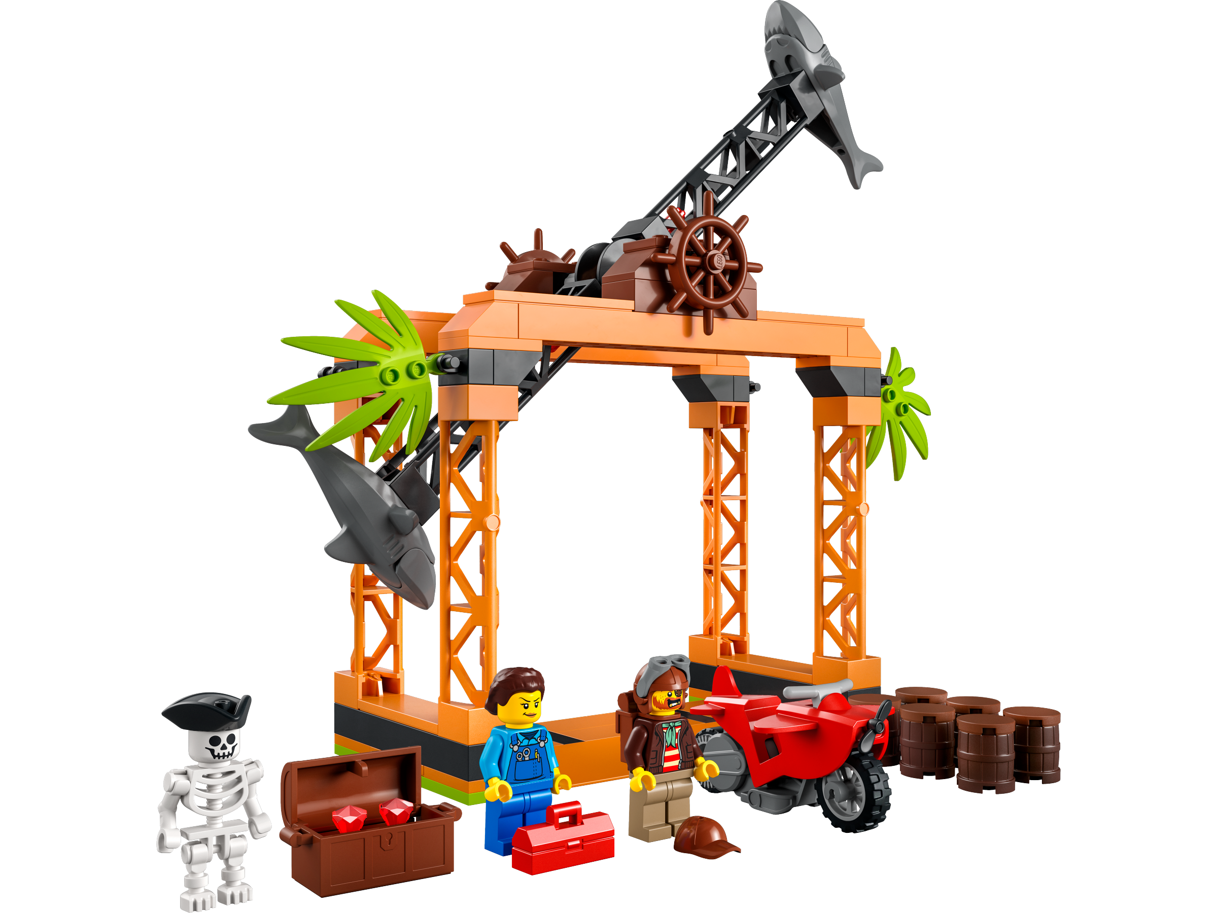 LEGO set 60342-1 The Shark Attack Stunt Challenge - Image 1