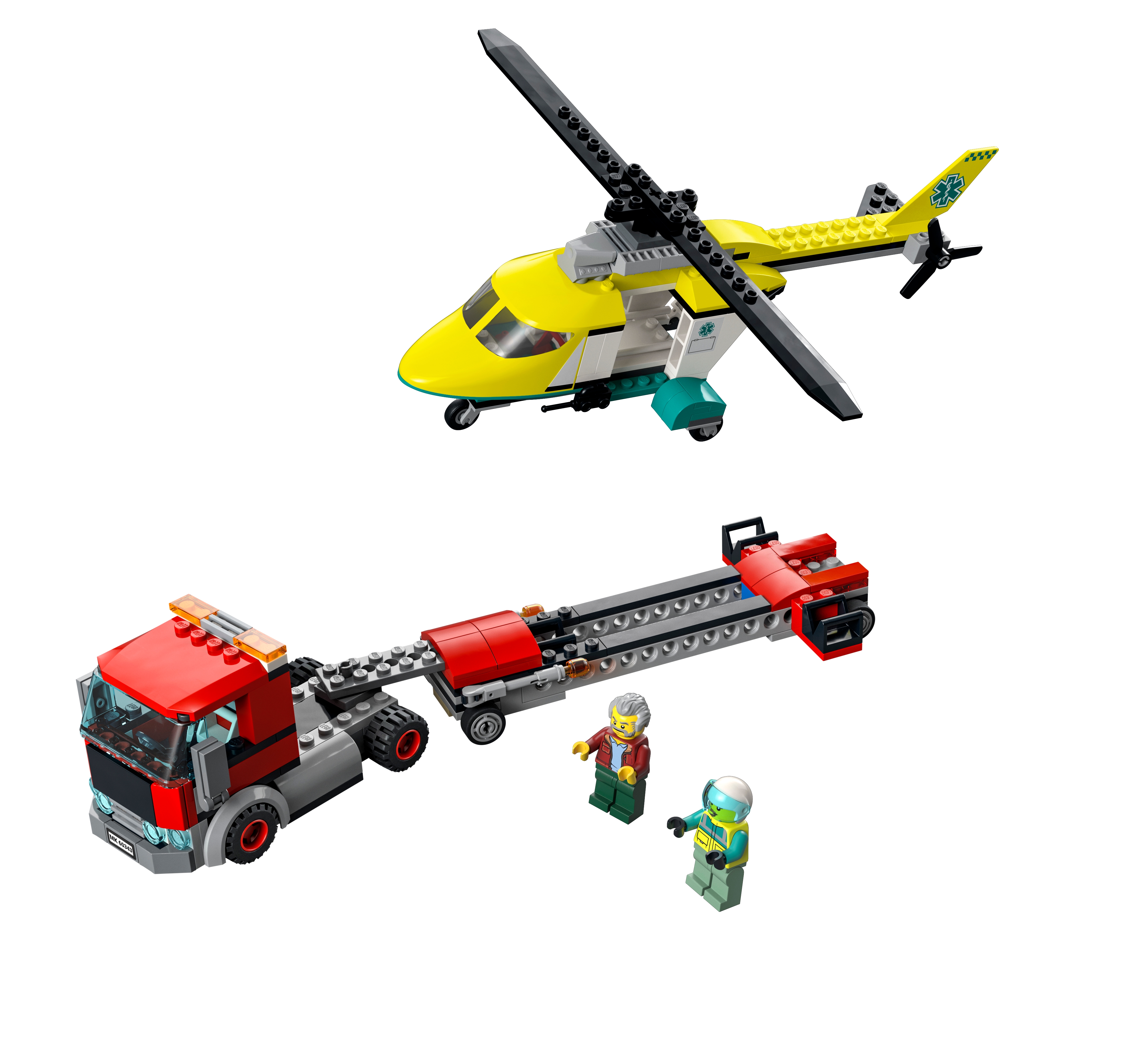 LEGO set 60343-1 Rescue Helicopter Transport - Image 1