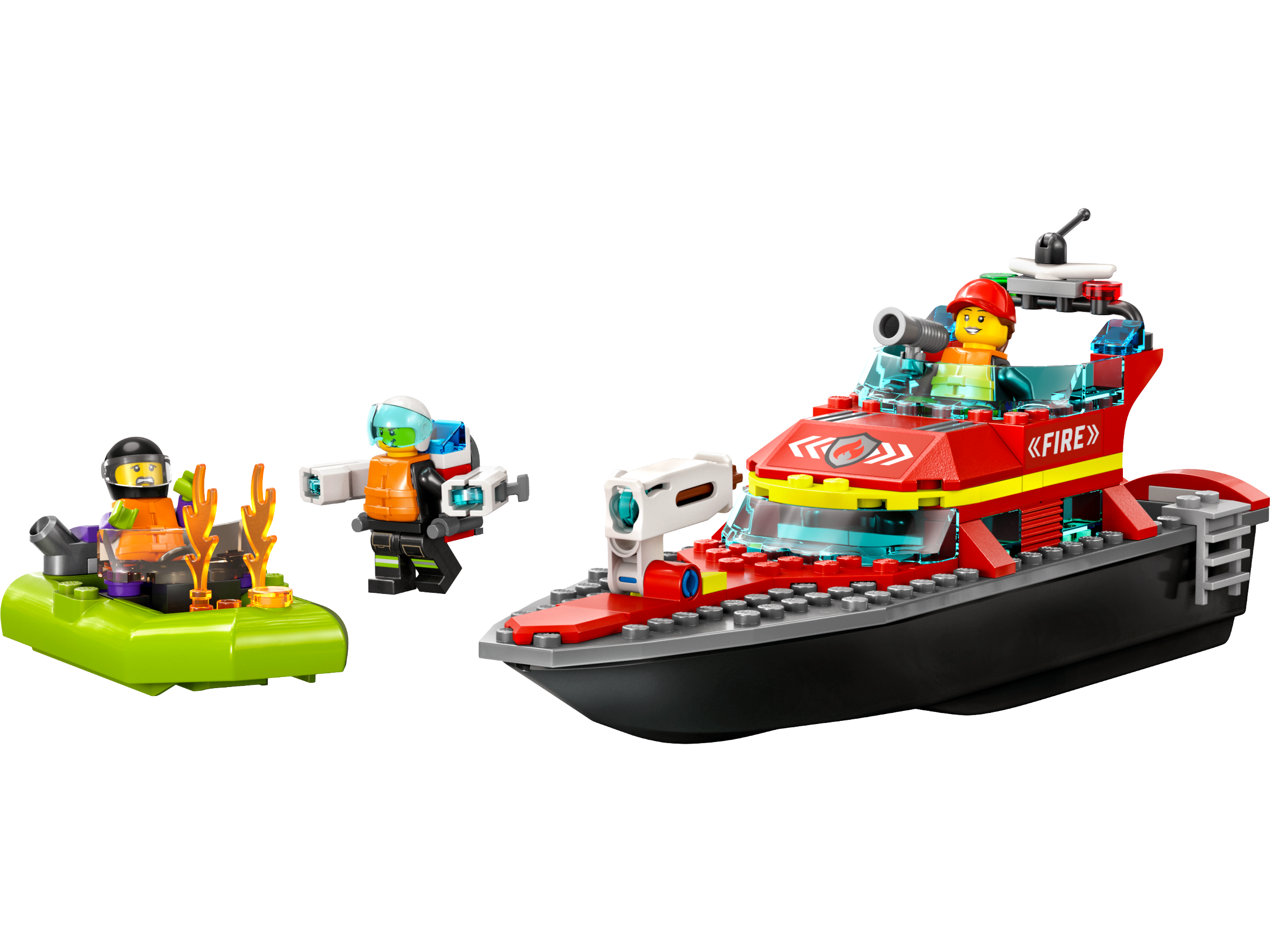 LEGO set 60373-1 Fire Rescue Boat - Image 1