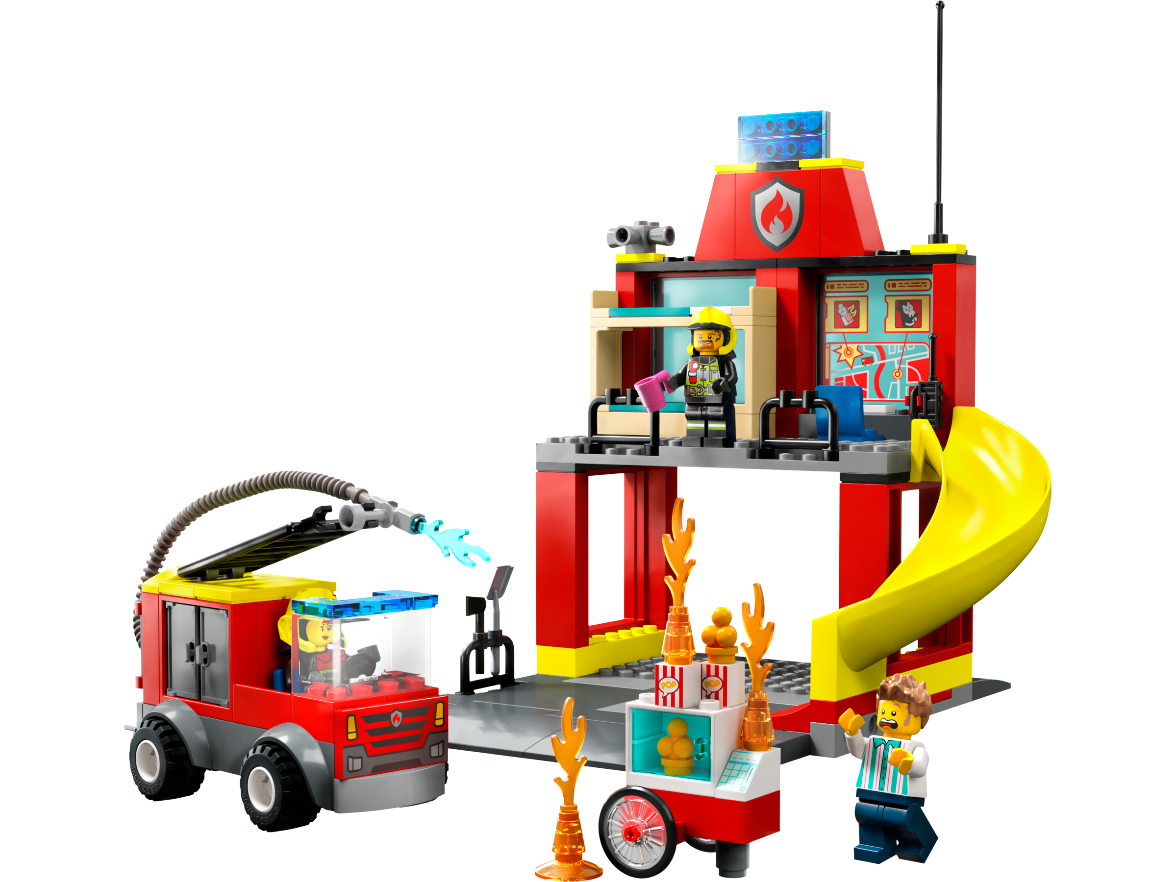 LEGO set 60375-1 Fire Station and Fire Truck - Image 1