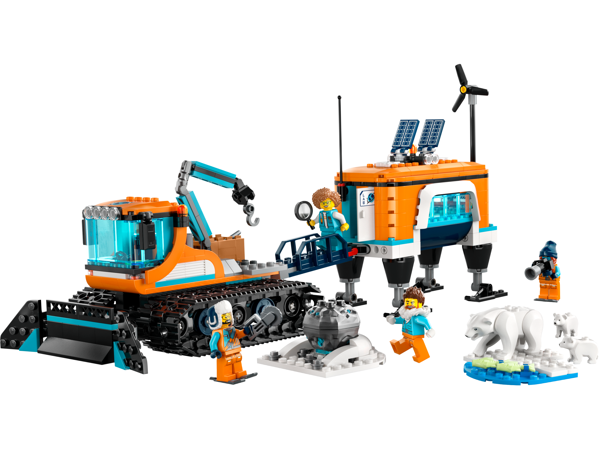 LEGO set 60378-1 Arctic Explorer Truck and Mobile Lab - Image 1