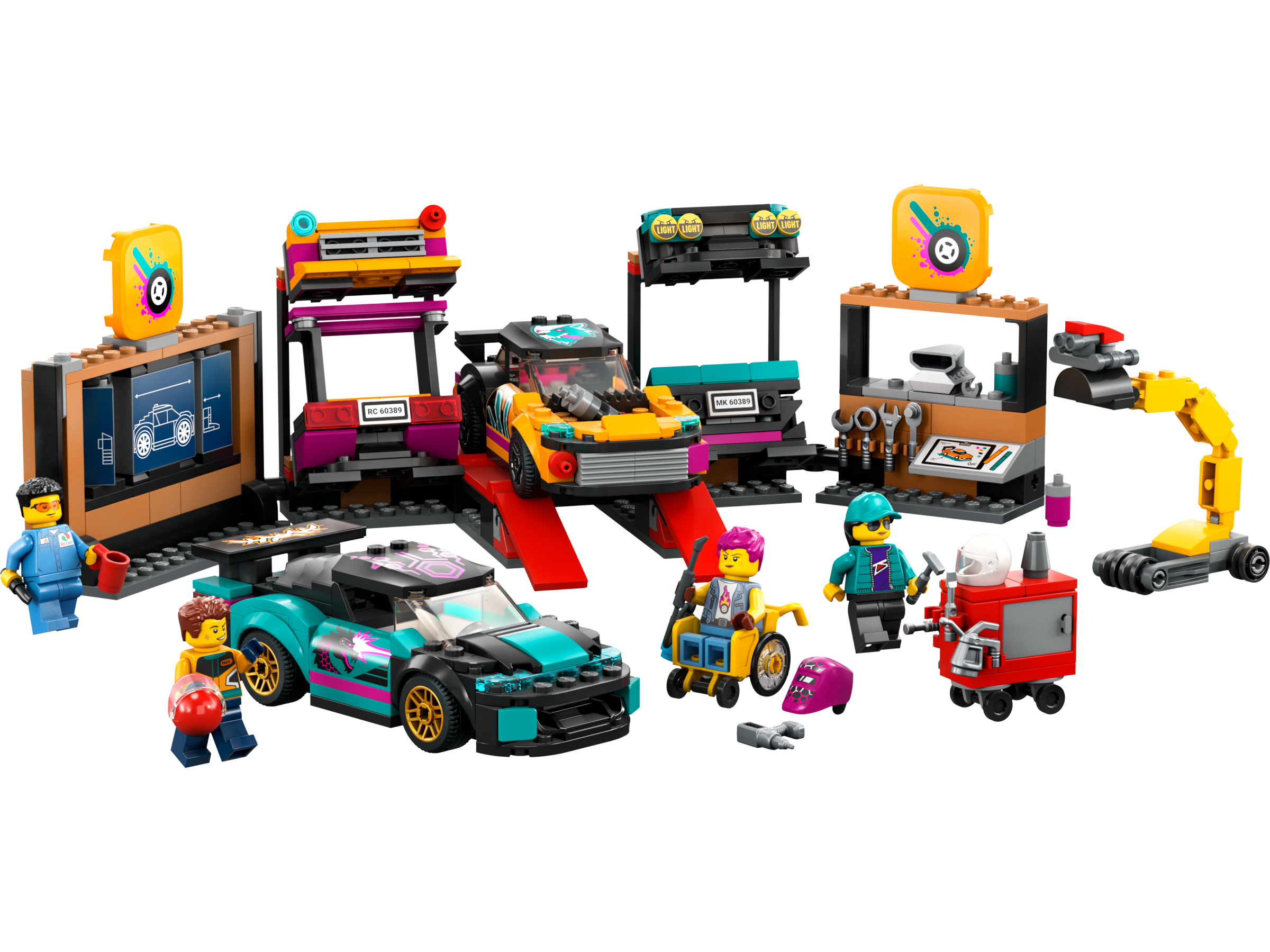 LEGO set 60389-1 Custom Car Garage - Image 1