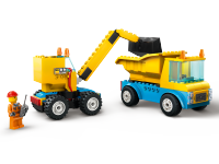 LEGO set 60391-1 Construction Trucks and Wrecking Ball Crane - Image 3