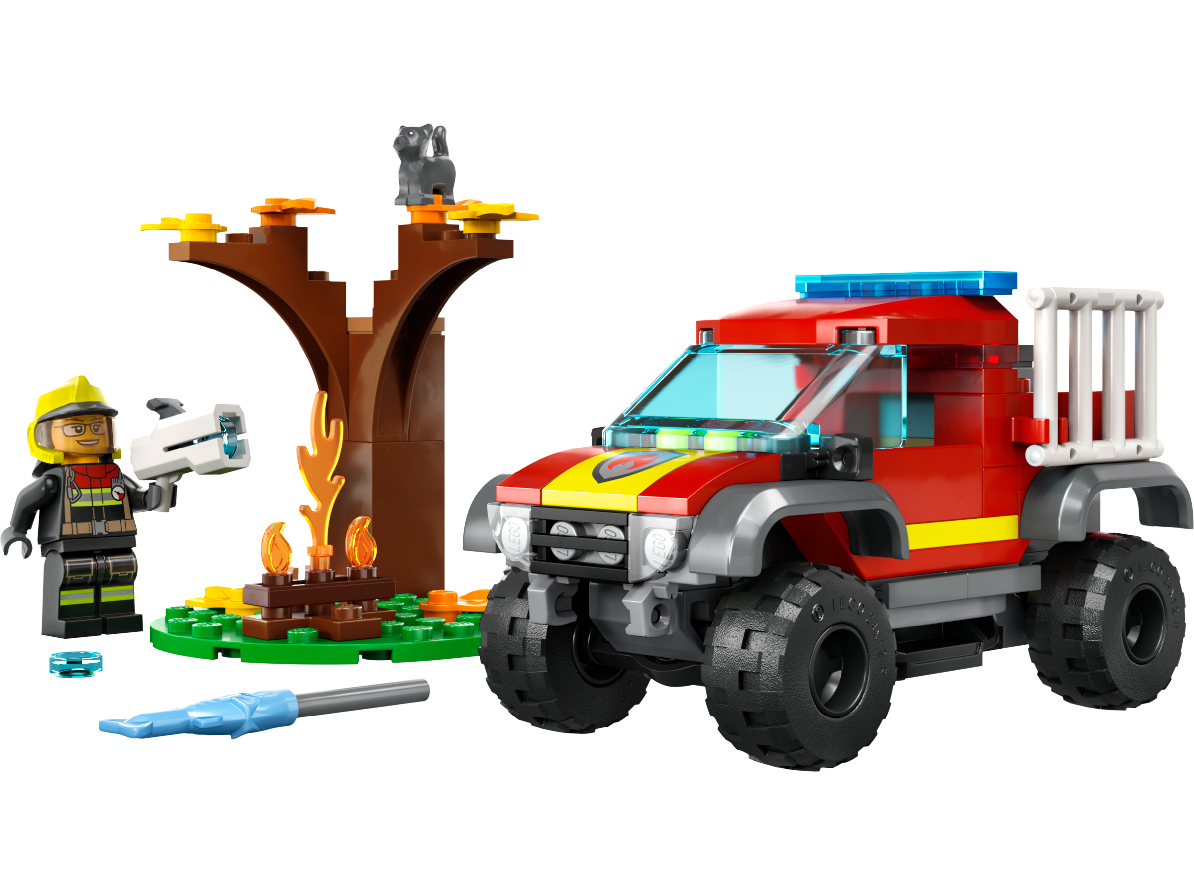 LEGO set 60393-1 4x4 Fire Truck Rescue - Image 1