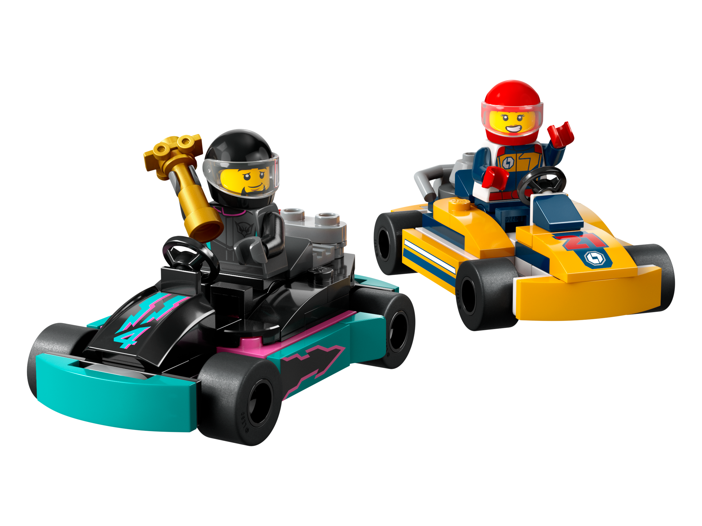 LEGO set 60400-1 Go-Karts and Race Drivers - Image 1