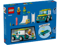 LEGO set 60403-1 Emergency Ambulance and Snowboarder - Image 6