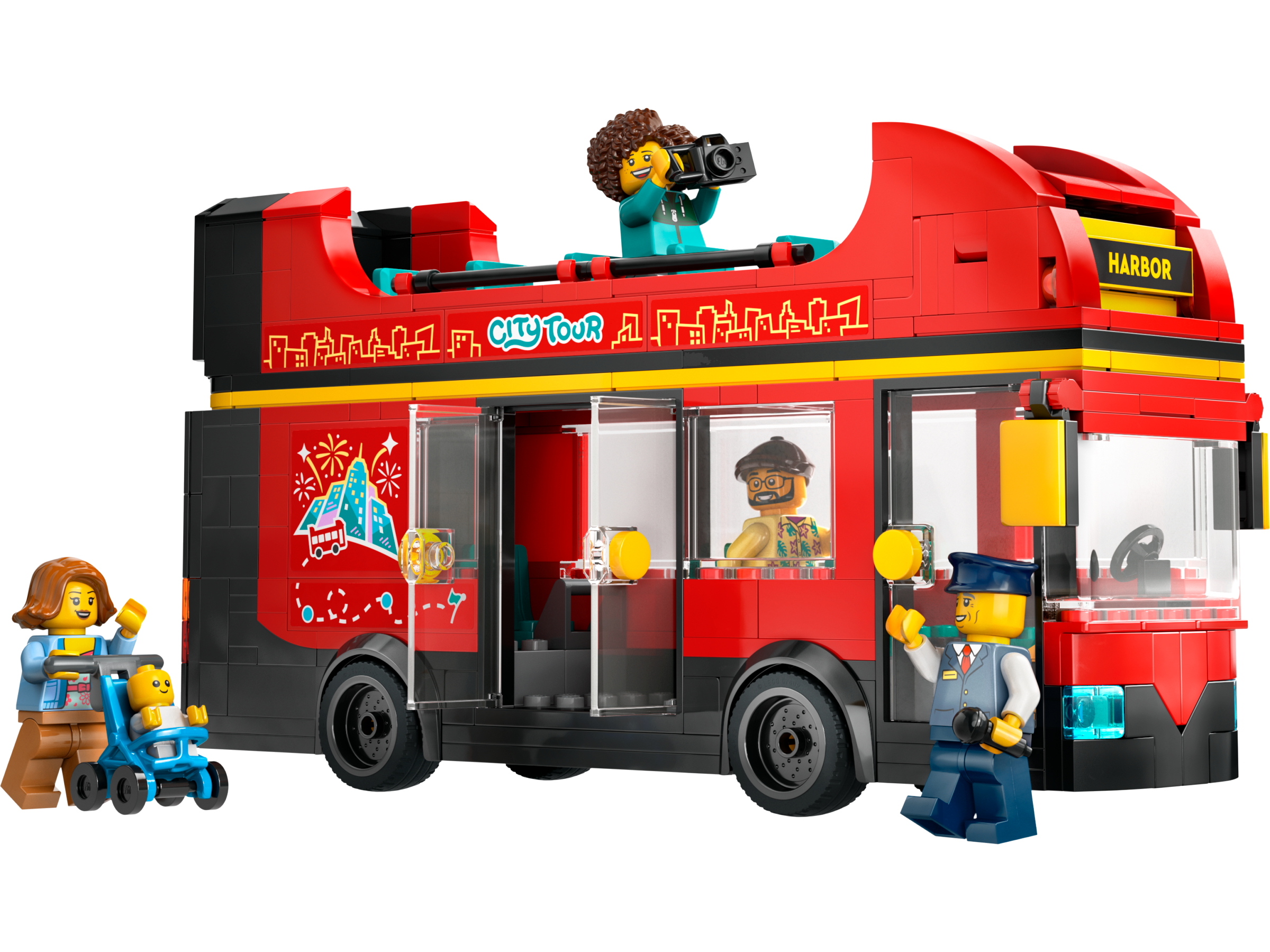 LEGO set 60407-1 Red Double-Decker Sightseeing Bus - Image 1