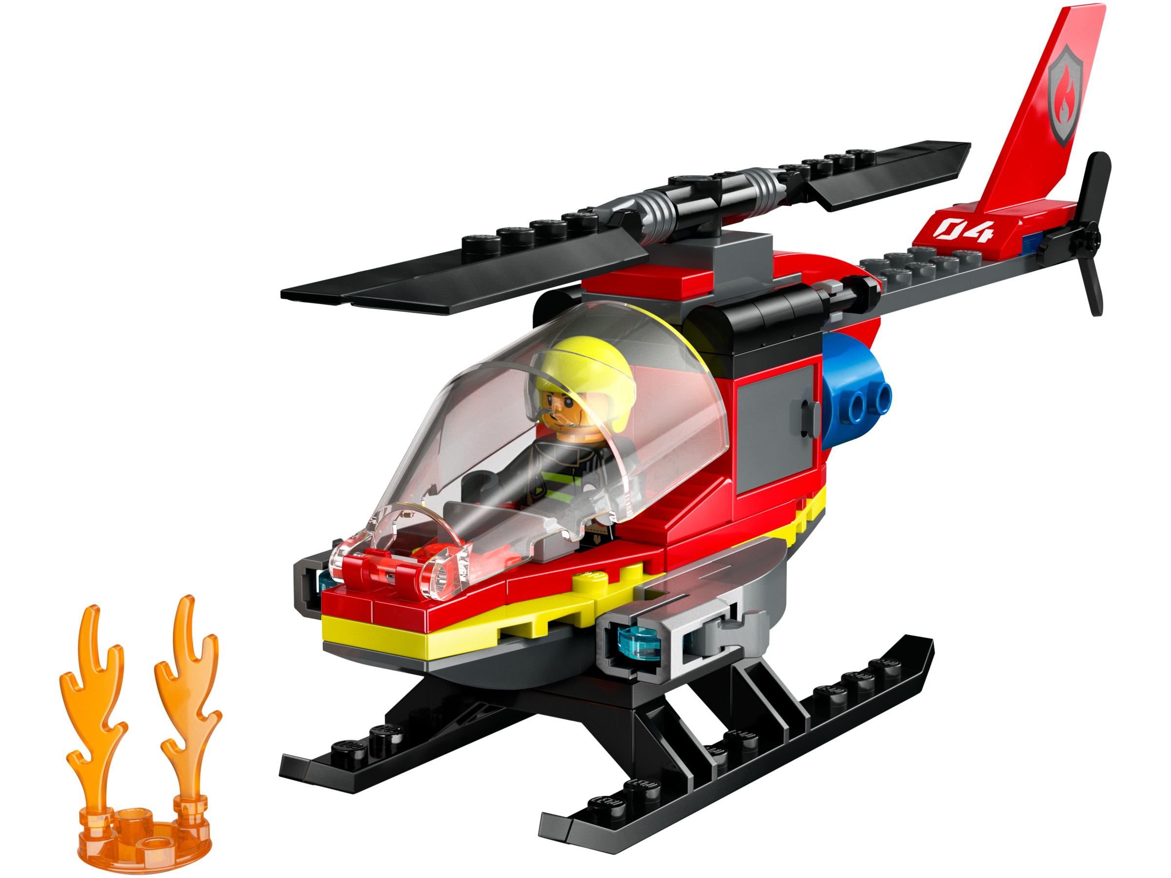 LEGO set 60411-1 Fire Rescue Helicopter - Image 1