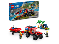 LEGO set 60412-1 4x4 Fire Engine with Rescue Boat - Image 2