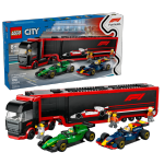 LEGO set 60445-1 F1 Truck with RB20 & AMR24 F1 Cars - Image 2