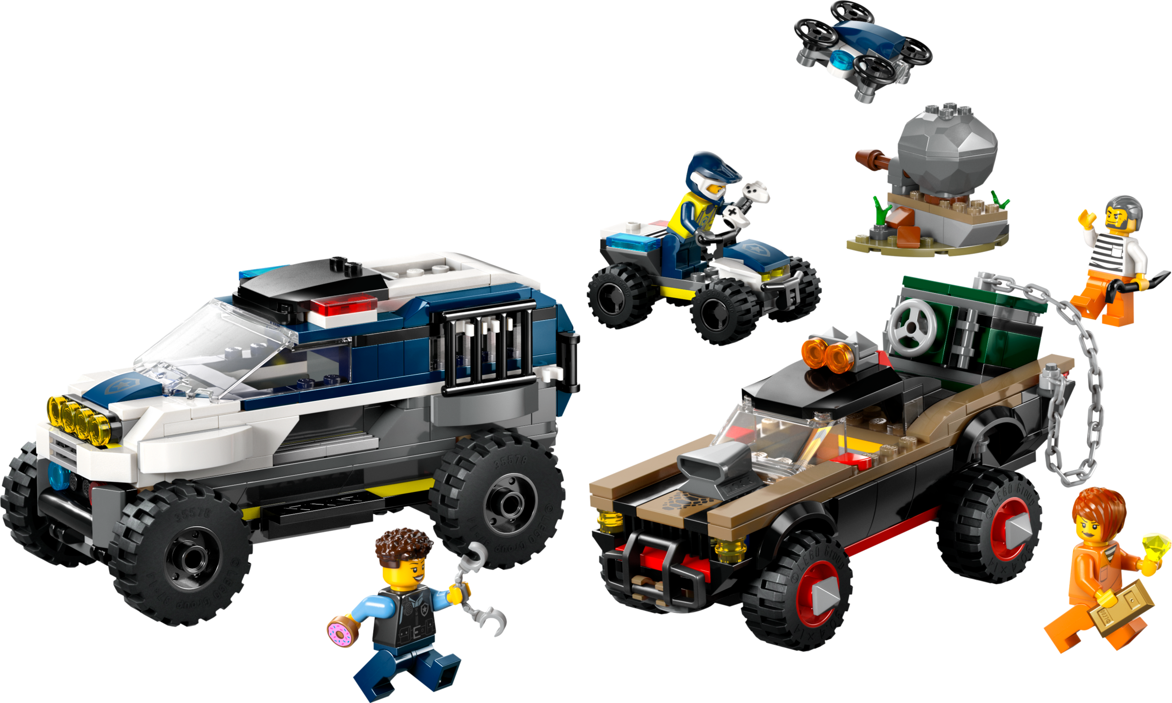 LEGO set 60449-1 Off-Road Police Car Chase - Image 1