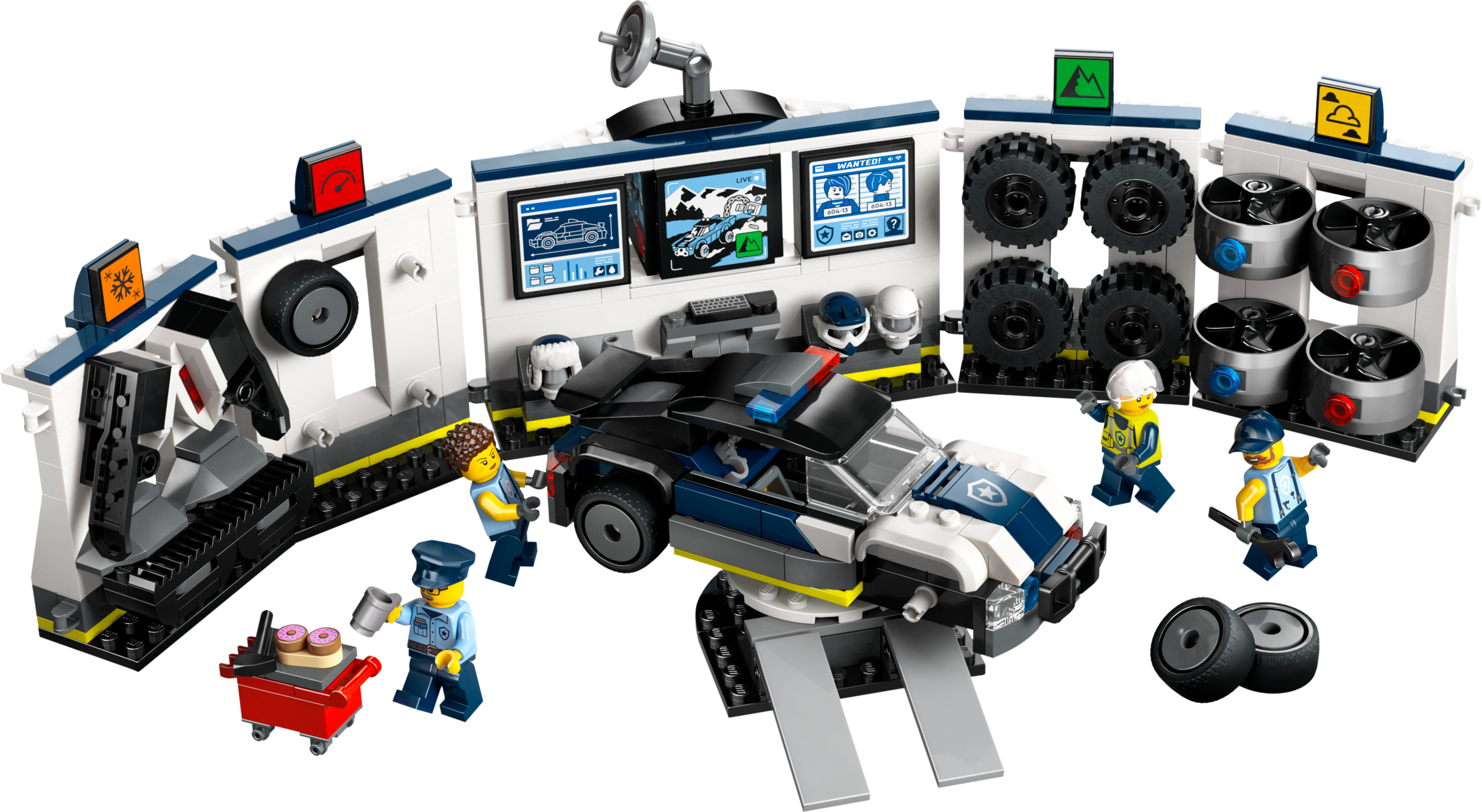 LEGO set 60457-1 Custom Police Car garage - Image 1