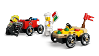 LEGO set 60458-1 Pizza vs. Fire Truck Race Car Pack - Image 3
