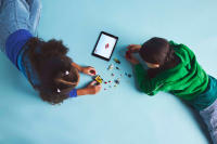 LEGO set 60458-1 Pizza vs. Fire Truck Race Car Pack - Image 7