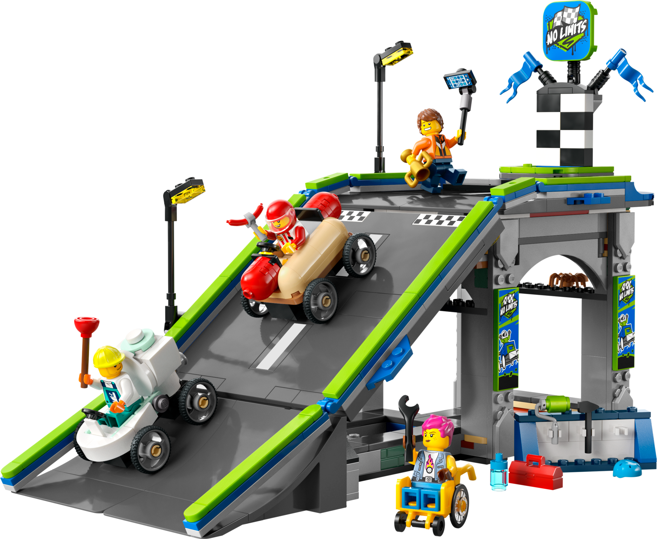 LEGO set 60460-1 No Limits: Race Car Ramp Track - Image 1