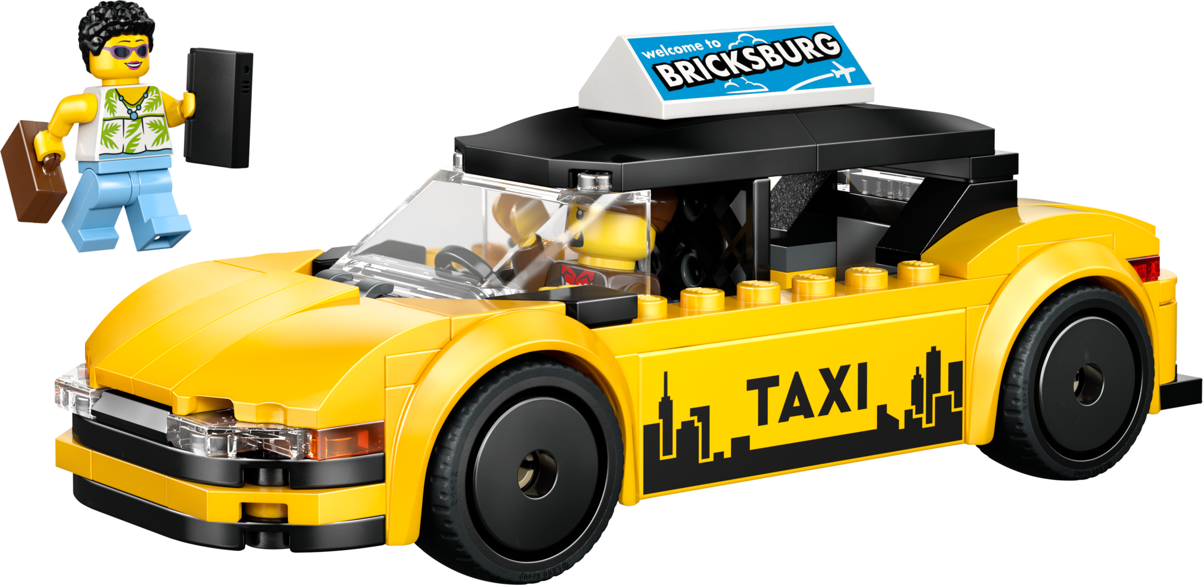 LEGO set 60487-1 Yellow Taxi - Image 1