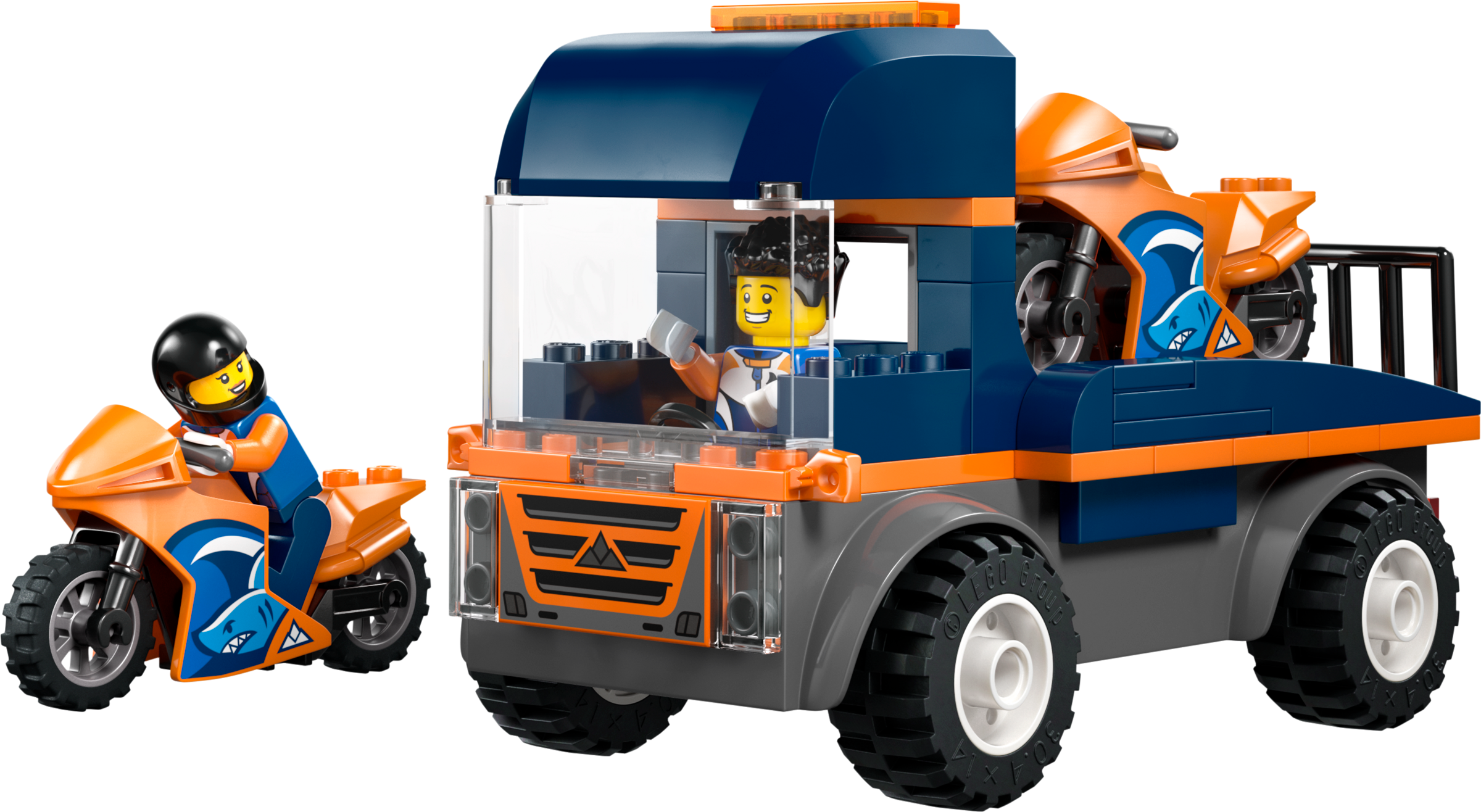 LEGO set 60491-1 Motorcycle Transporter - Image 1