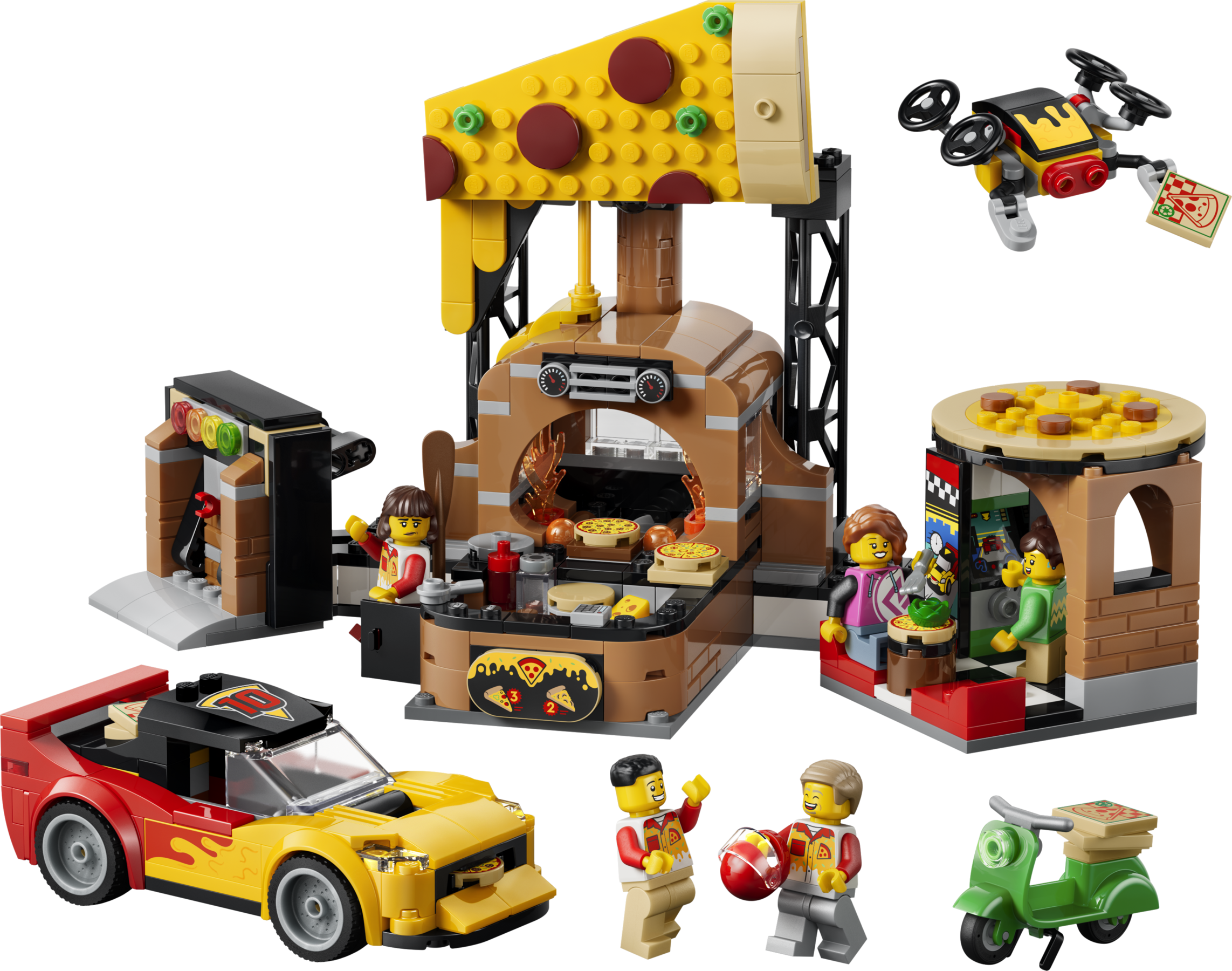 LEGO set 60496-1 Pizza Delivery Experience with Vehicles - Image 1