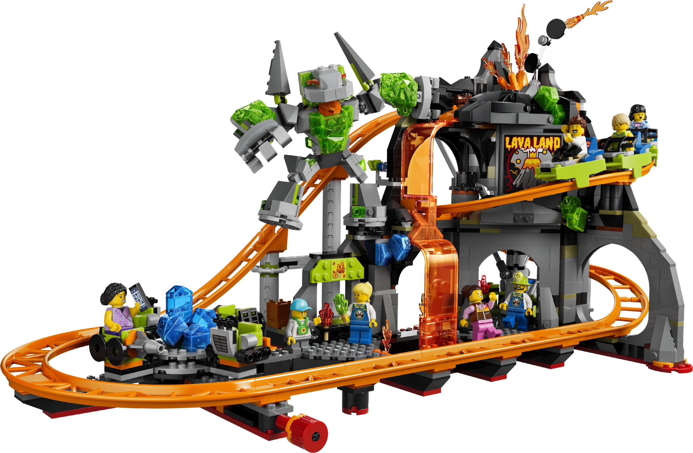 LEGO set 60501-1 Lava Land Roller Coaster Park - Image 1