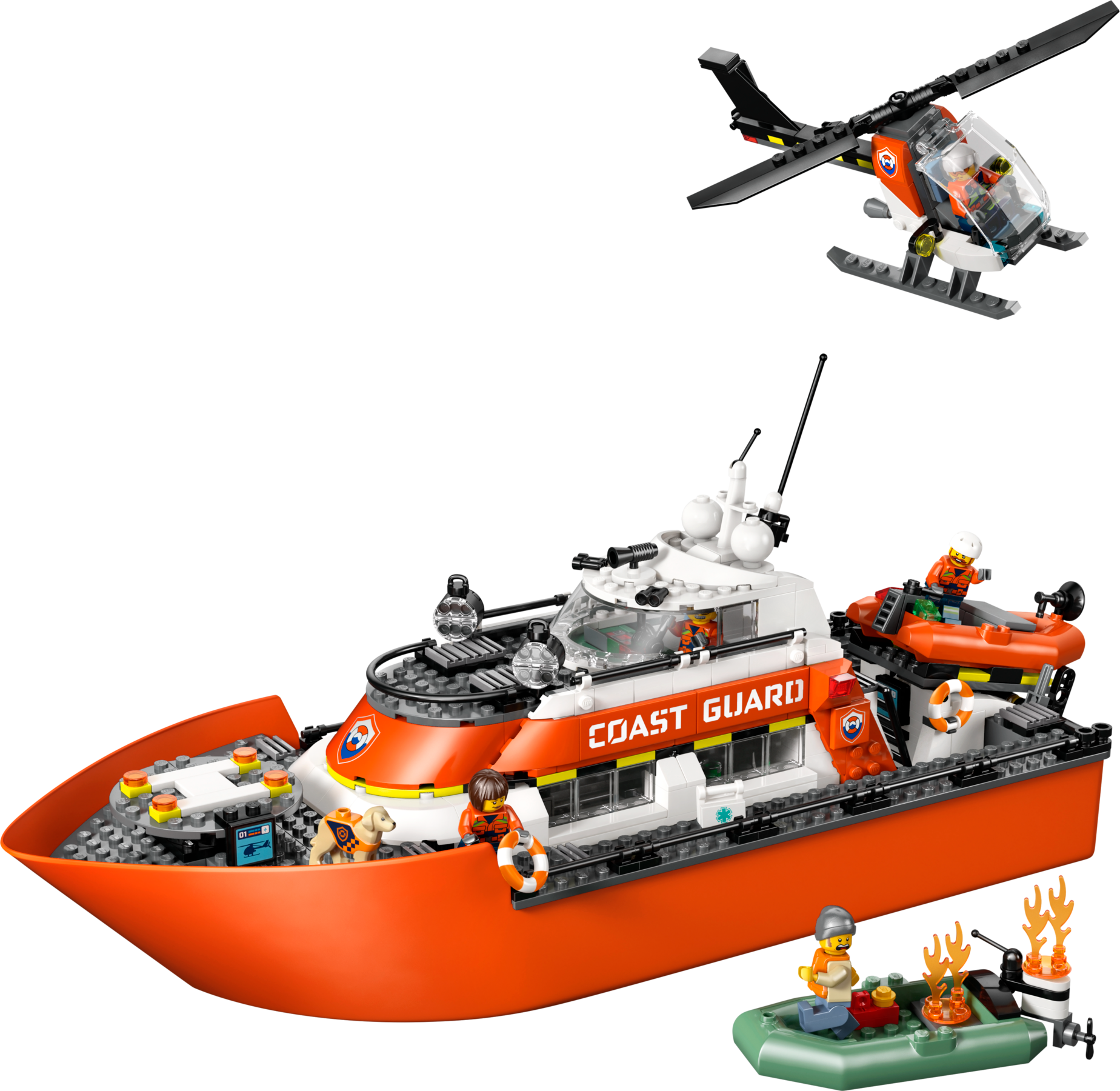 LEGO set 60504-1 Coast Guard Rescue Boat & Helicopter - Image 1