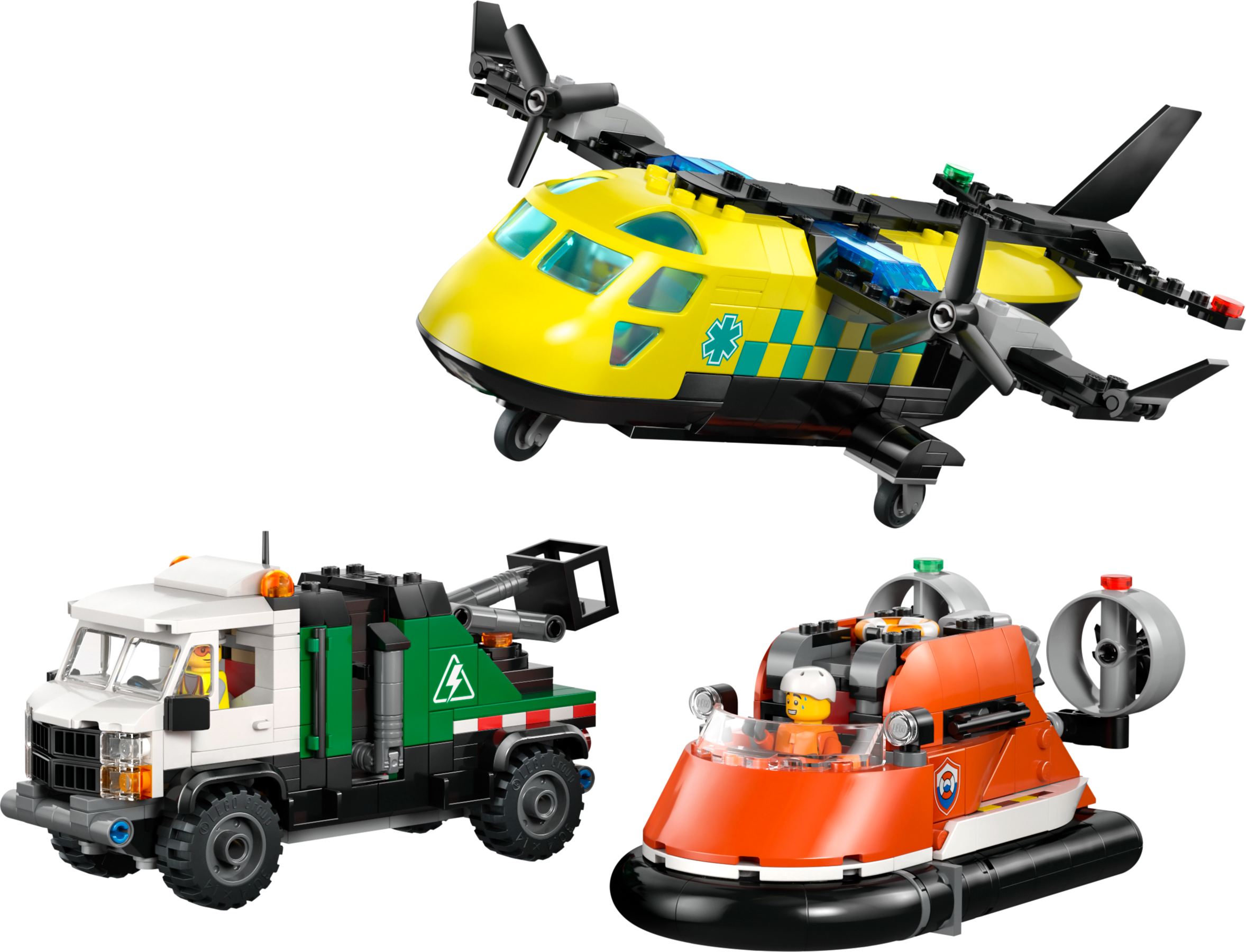LEGO set 60505-1 Airplane, Service Truck & Hovercraft Remix - Image 1