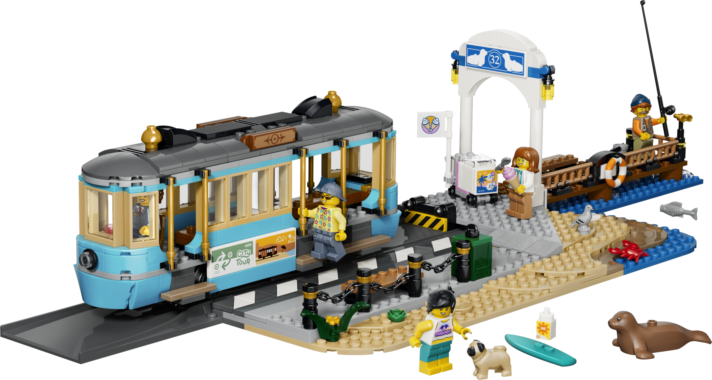 LEGO set 60506-1 Classic Beach Tram - Image 1