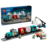 LEGO set 60509-1 Harbor Freight Train with Crane & Truck - Image 2