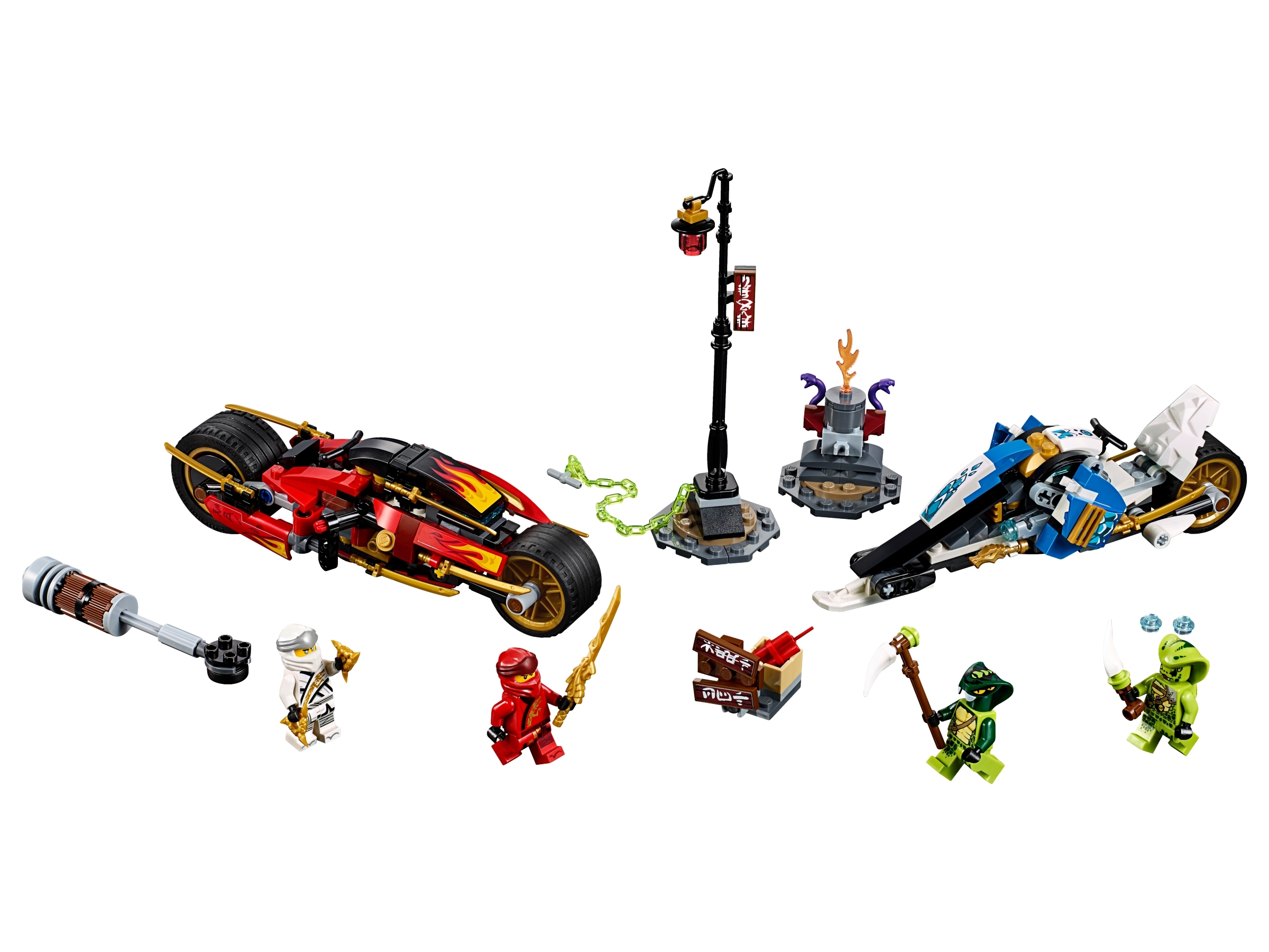 LEGO set 70667-1 Kai's Blade Cycle & Zane's Snowmobile - Image 1