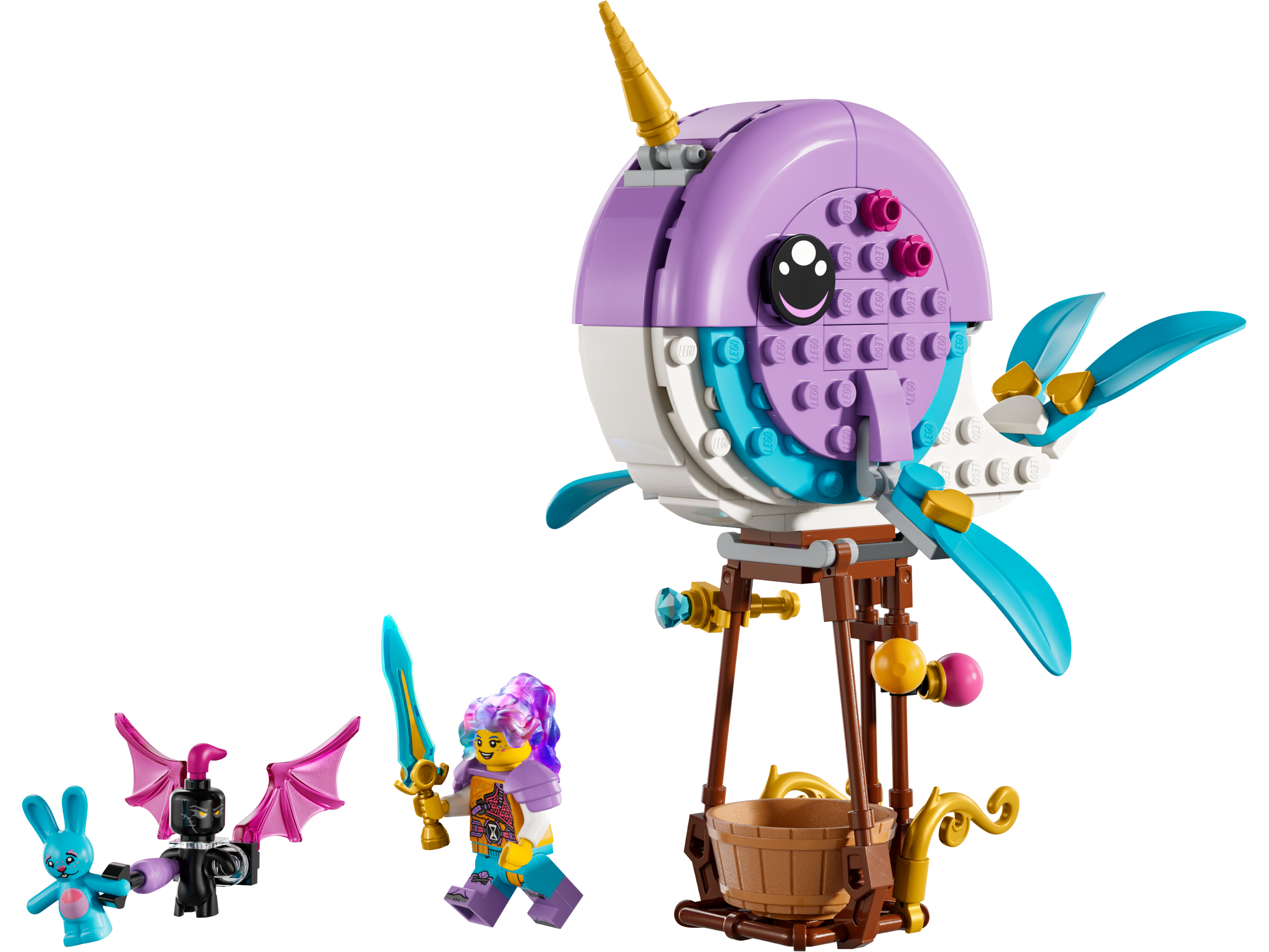 LEGO set 71472-1 Izzie's Narwhal Hot-Air Balloon - Image 1