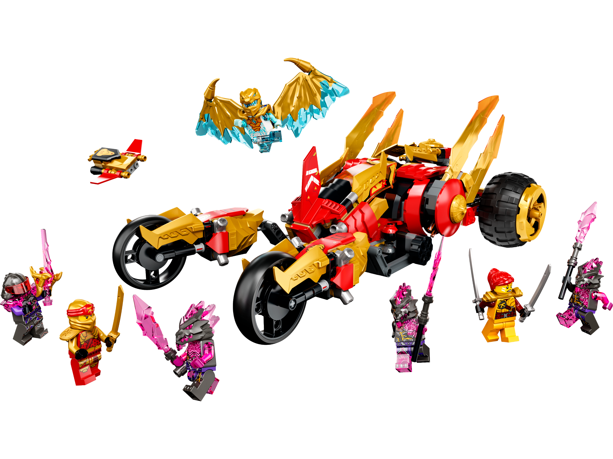 LEGO set 71773-1 Kai's Golden Dragon Raider - Image 1
