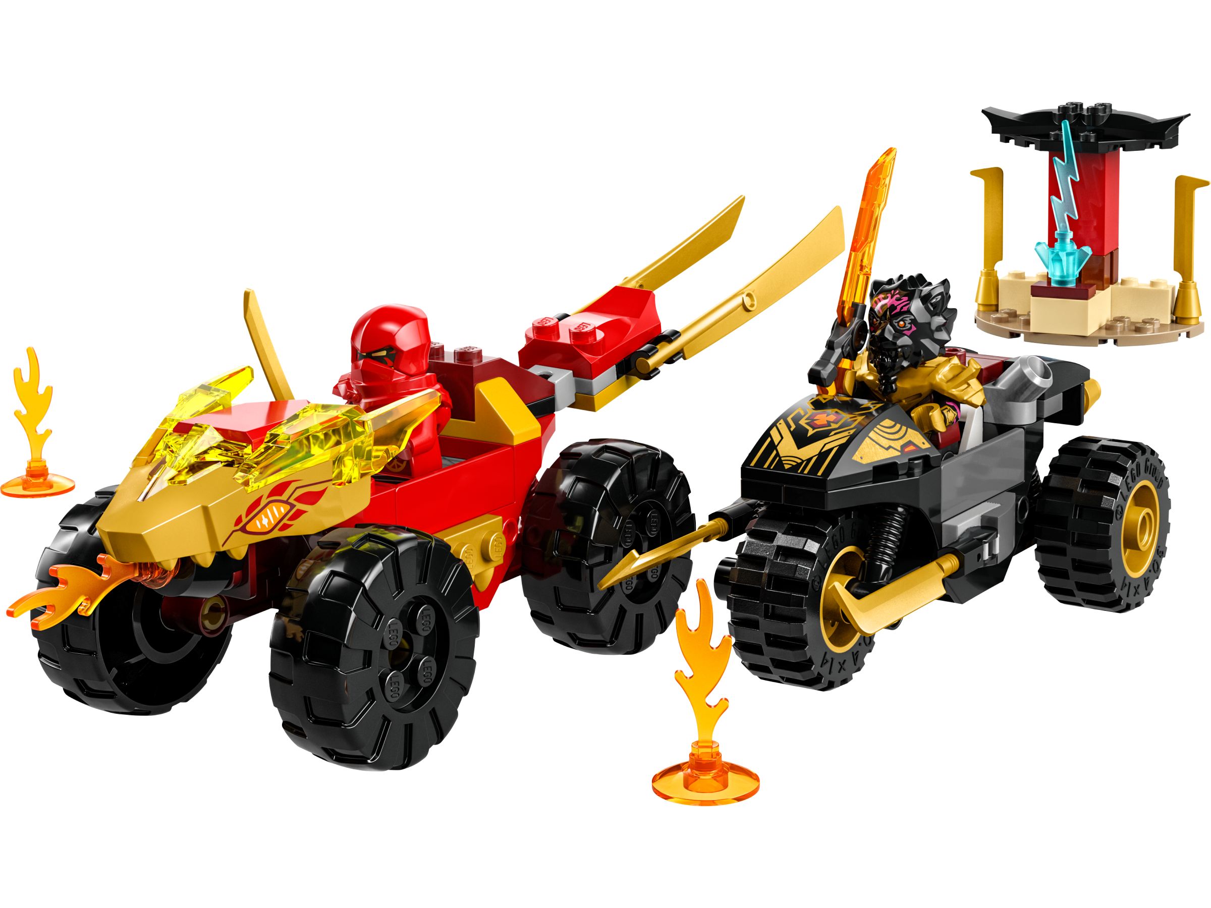 LEGO set 71789-1 Kai and Ras's Car and Bike Battle - Image 1