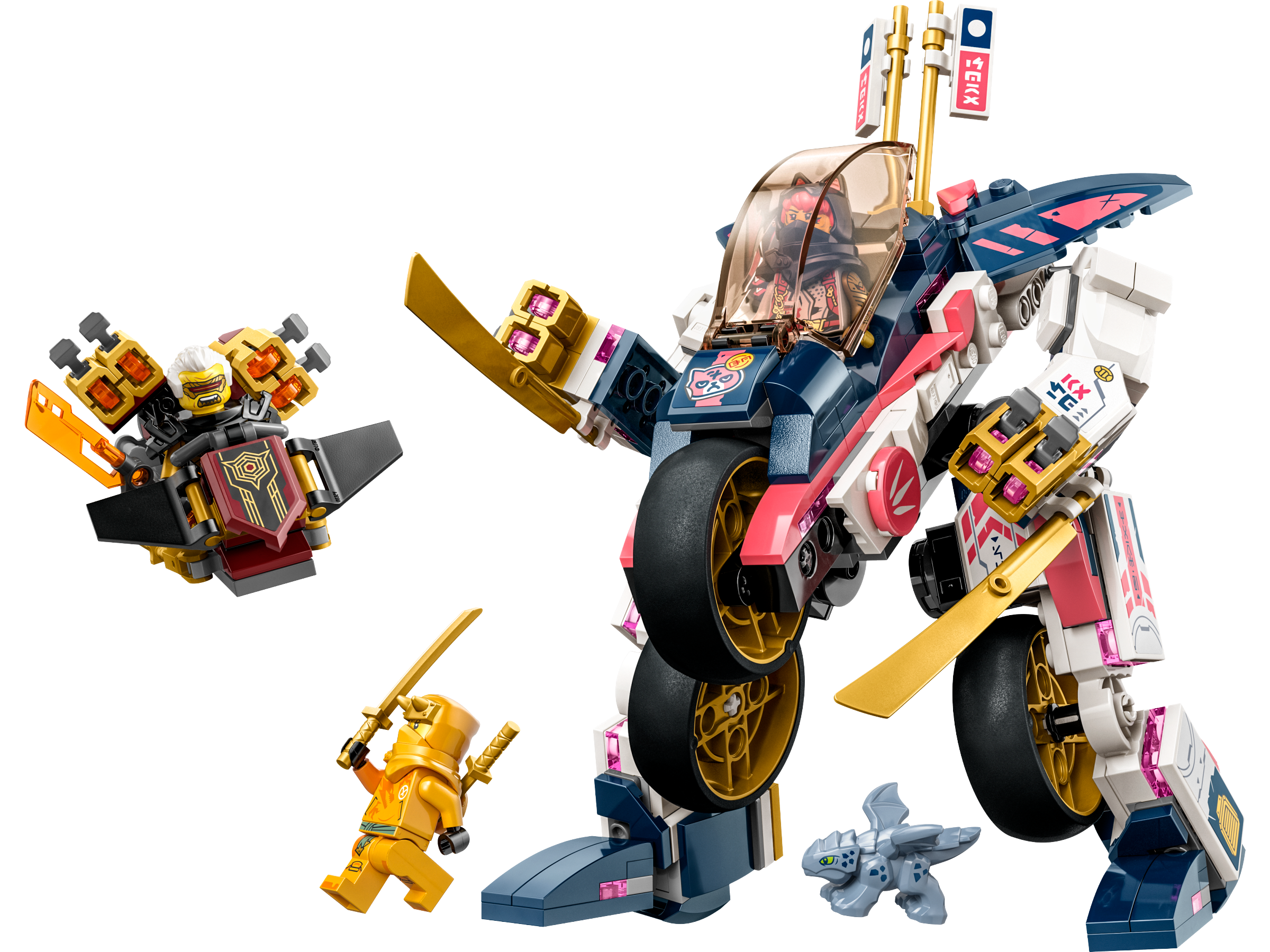 LEGO set 71792-1 Sora's Transforming Mech Bike Racer - Image 1
