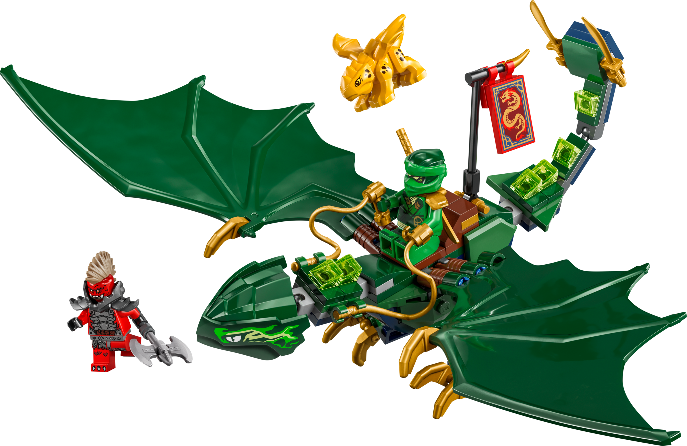 LEGO set 71829-1 Lloyd's Green Forest Dragon - Image 1