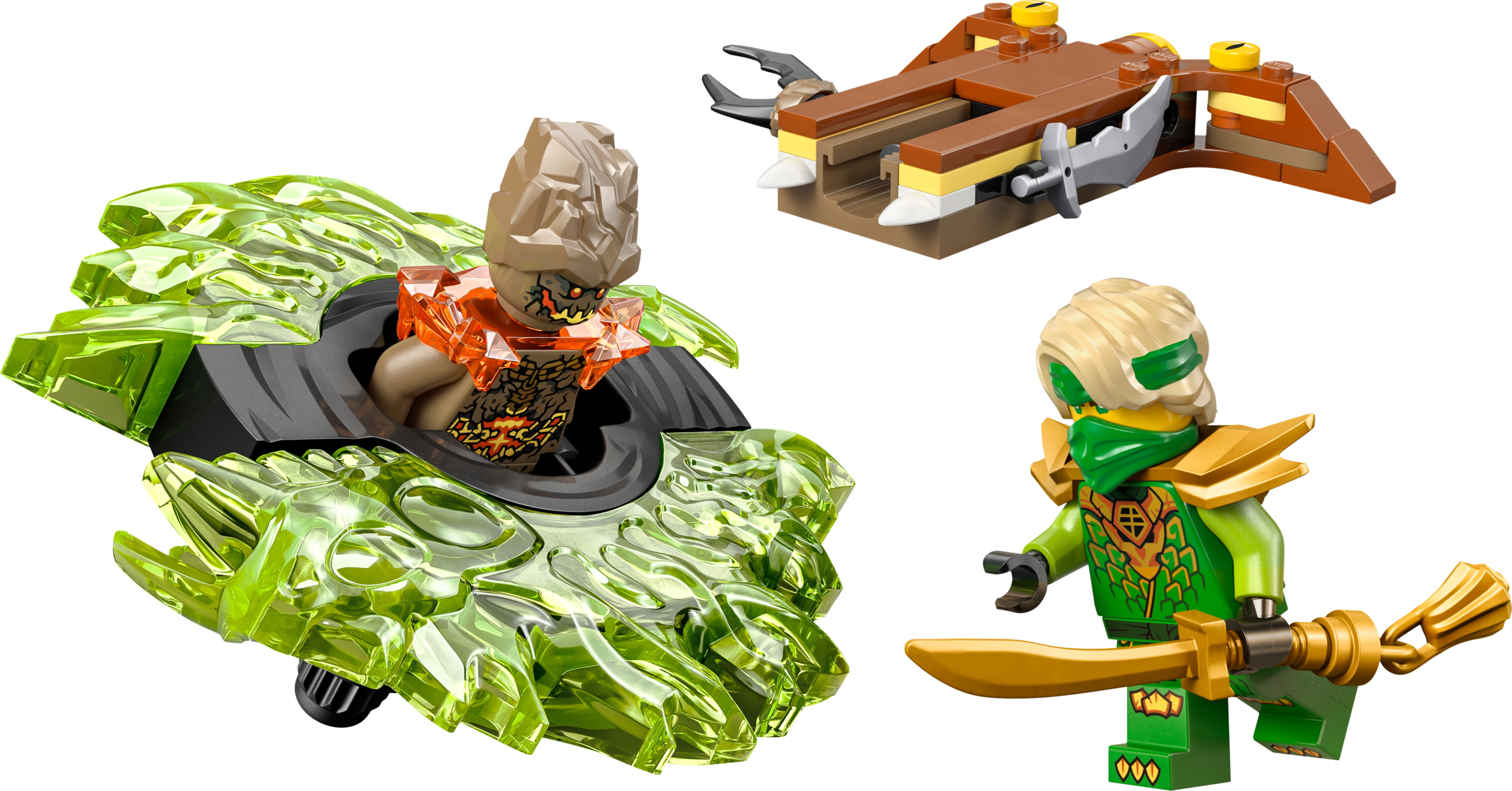 LEGO set 71850-1 Lloyd vs. Earth Monster Spinner - Image 1