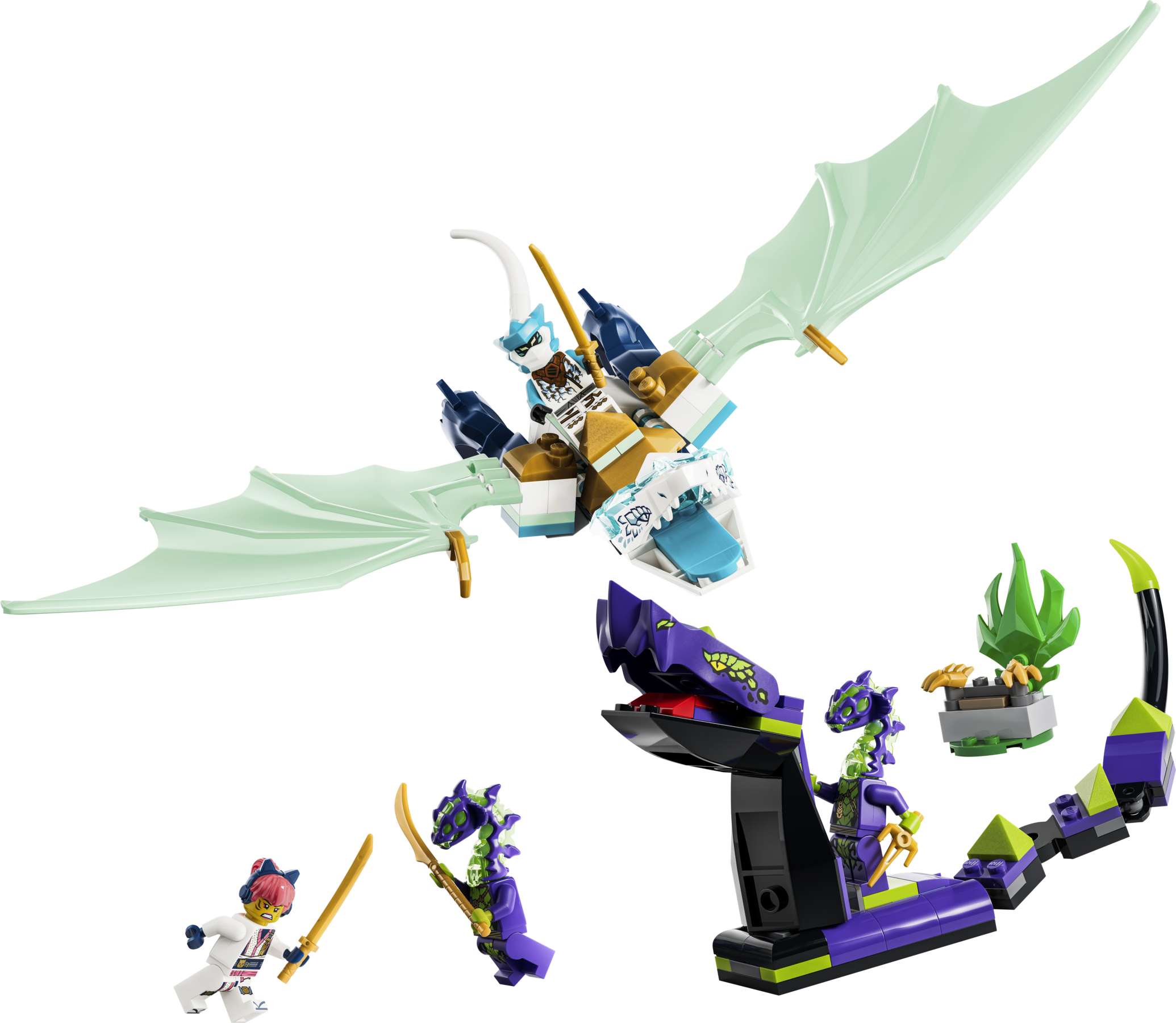 LEGO set 71865-1 Zane's Ice Dragon Battle - Image 1