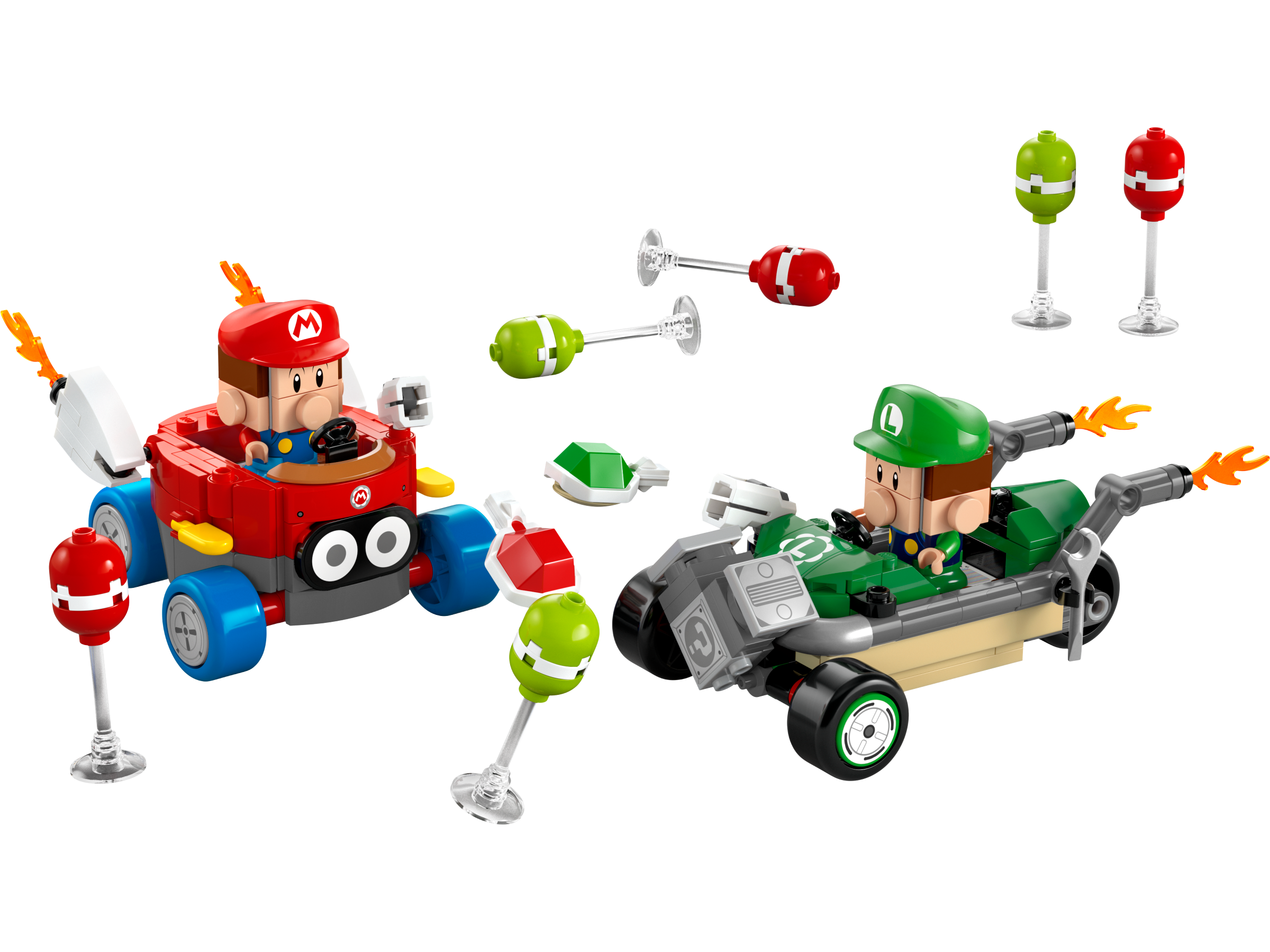 LEGO set 72034-1 Mario Kart – Baby Mario vs. Baby Luigi - Image 1