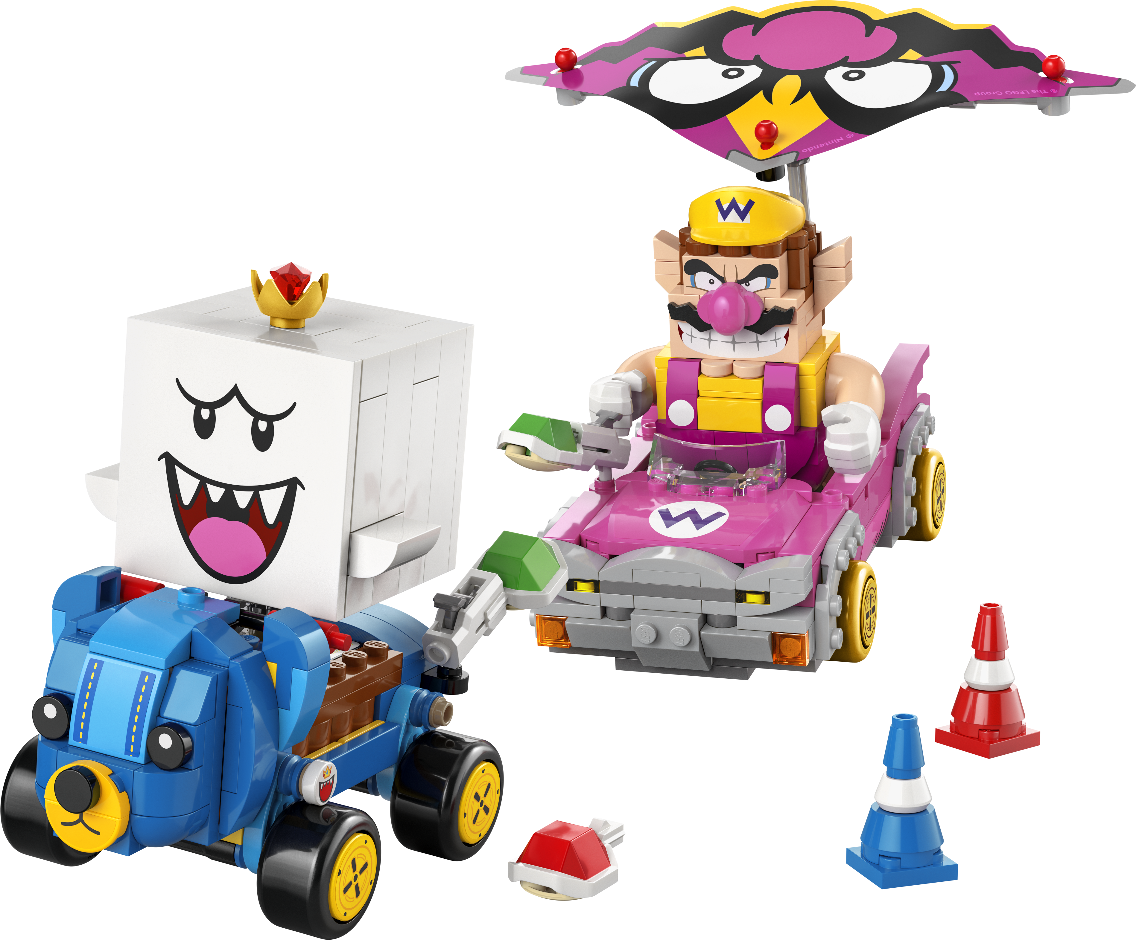 LEGO set 72038-1 Mario Kart – Wario & King Boo - Image 1