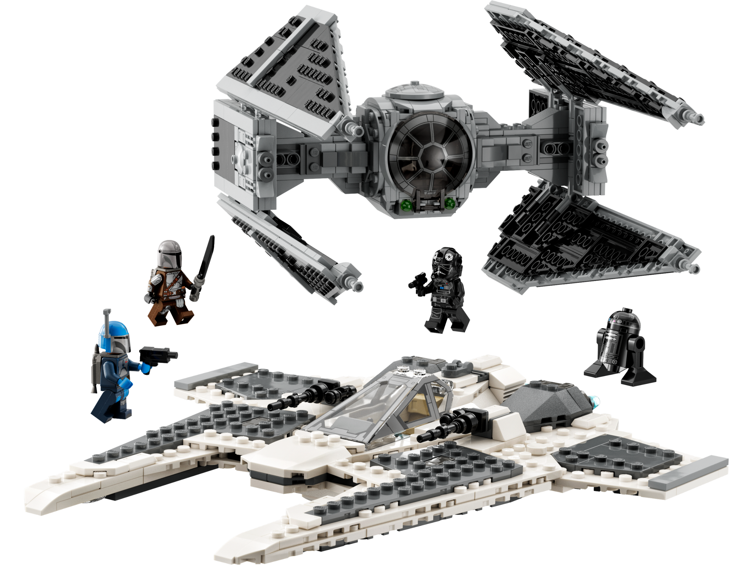 LEGO set 75348-1 Mandalorian Fang Fighter vs. TIE Interceptor - Image 1