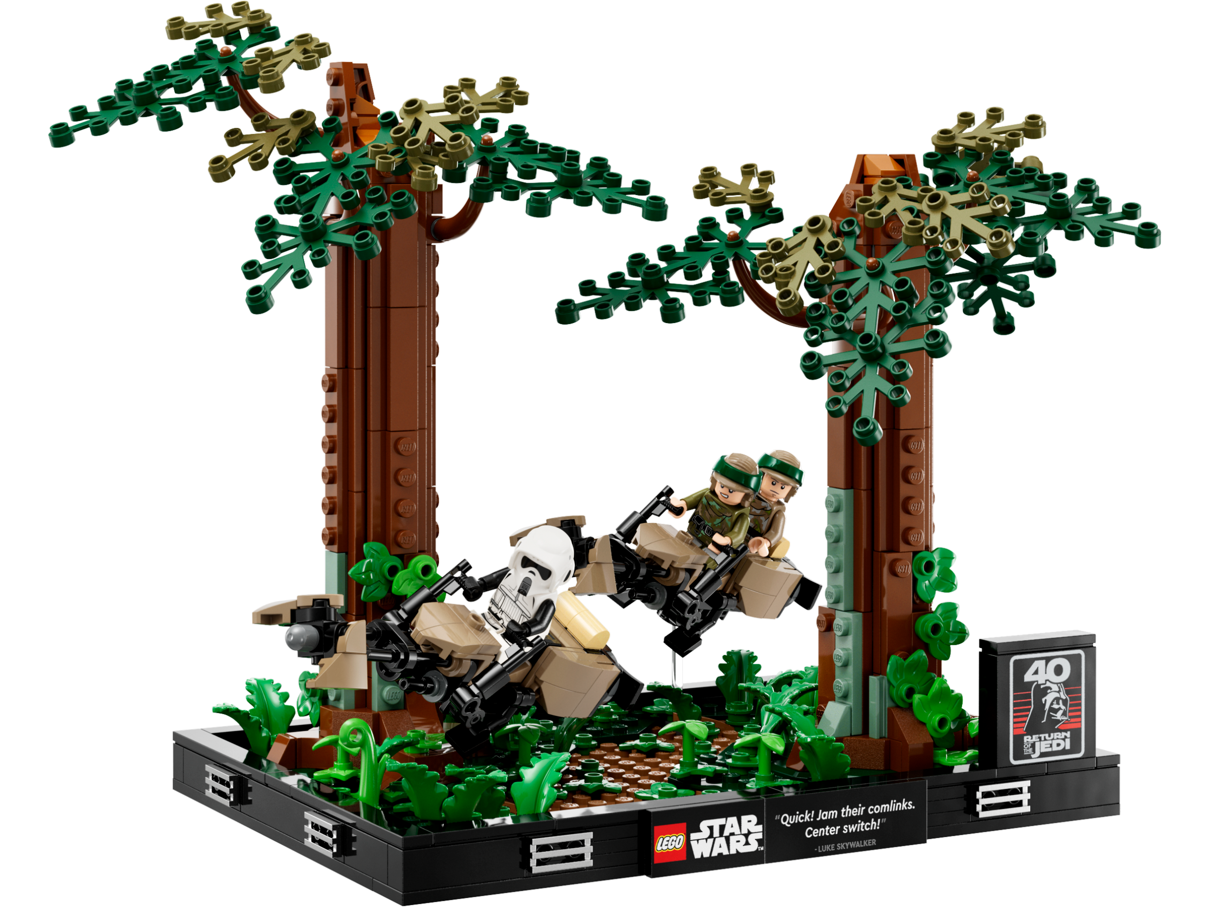 LEGO set 75353-1 Endor Speeder Chase Diorama - Image 1