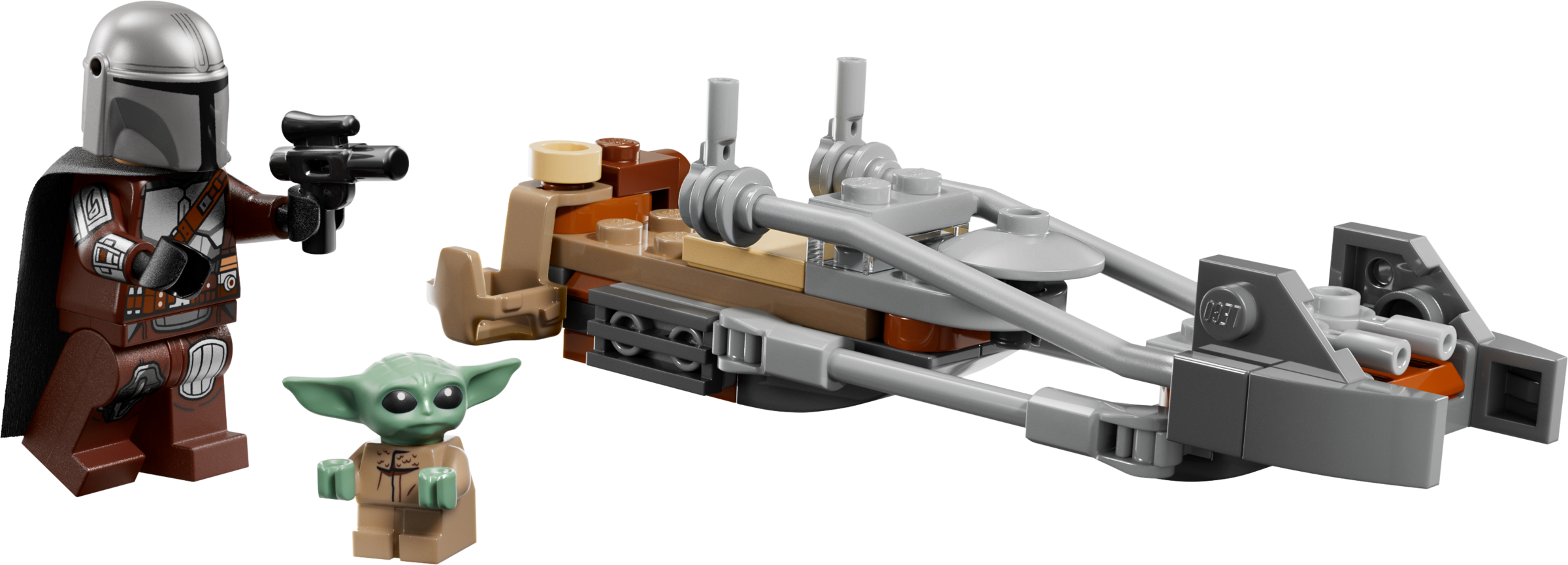 LEGO set 75436-1 The Mandalorian & Grogu's Speeder Bike - Image 1