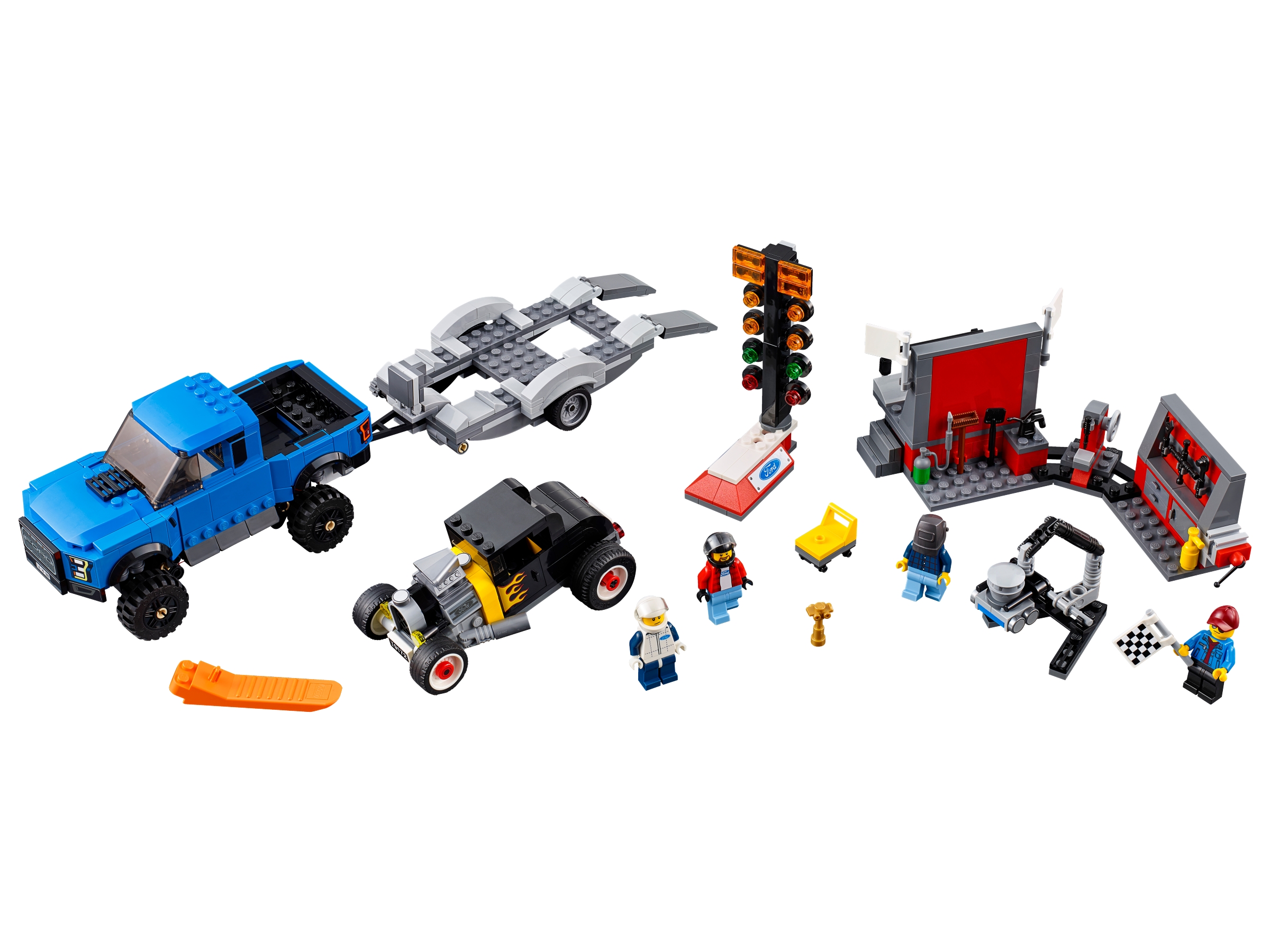 LEGO set 75875-1 Ford F-150 Raptor & Ford Model A Hot Rod - Image 1