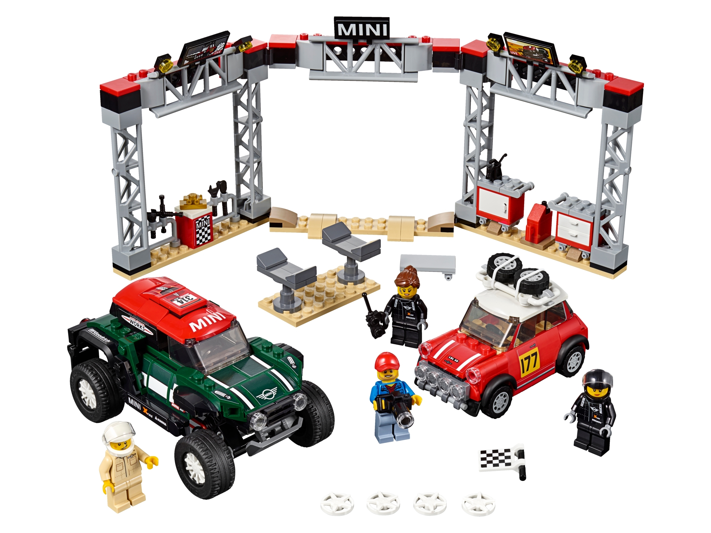 LEGO set 75894-1 1967 Mini Cooper S Rally and 2018 MINI John Cooper Works Buggy - Image 1